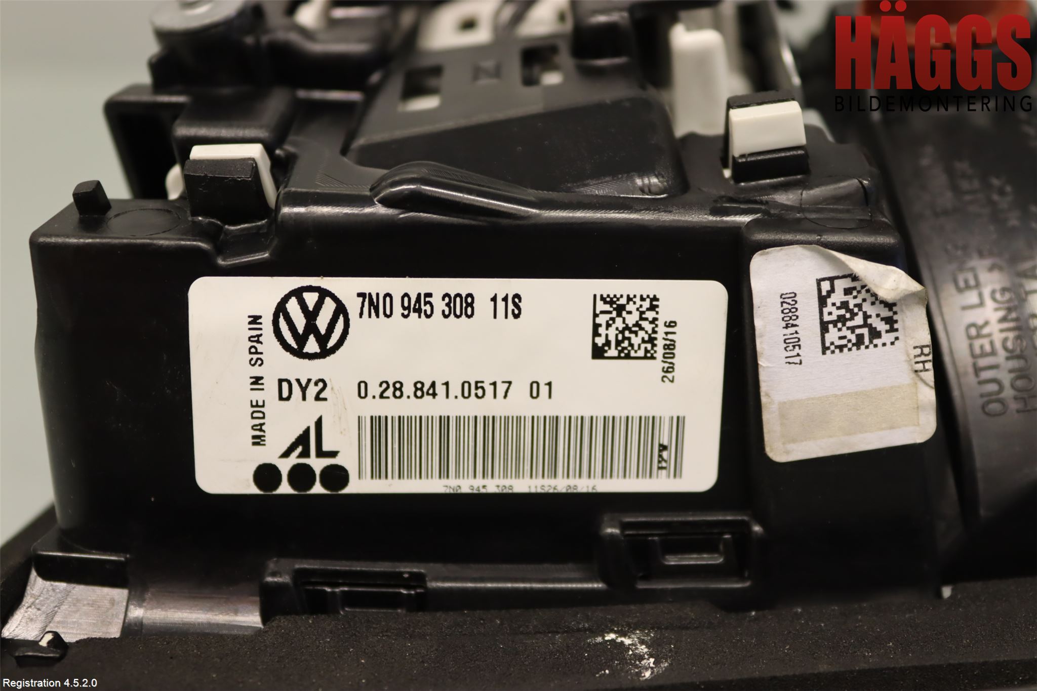 Volkswagen VW SHARAN 11- Bakljus Lucka Hö