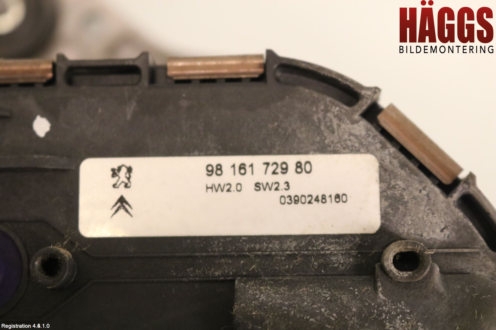 Citroen C4 SPACETOURER 19-22 Torkarmotor Vindruta