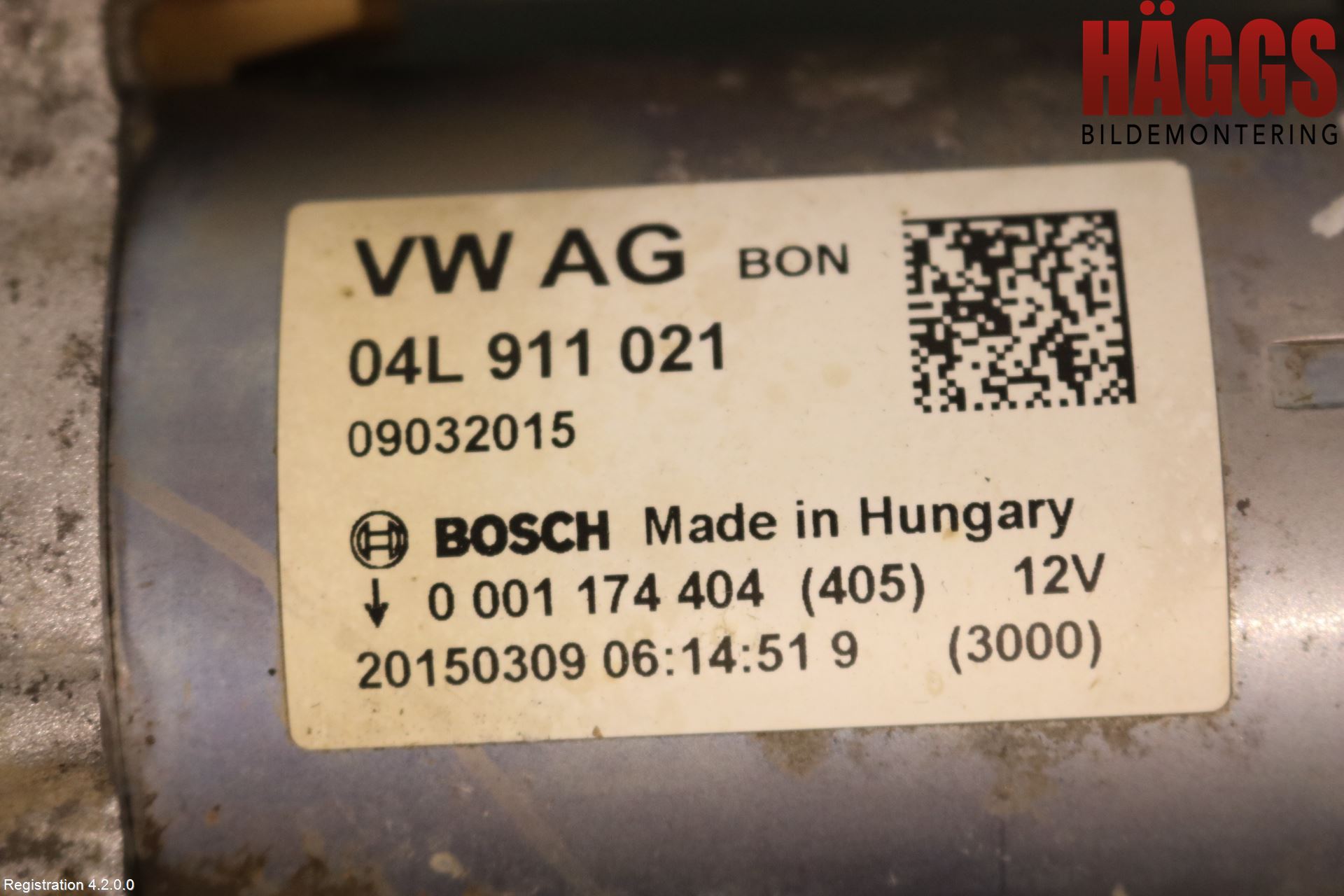 Audi A4 12-15 Startmotor Diesel