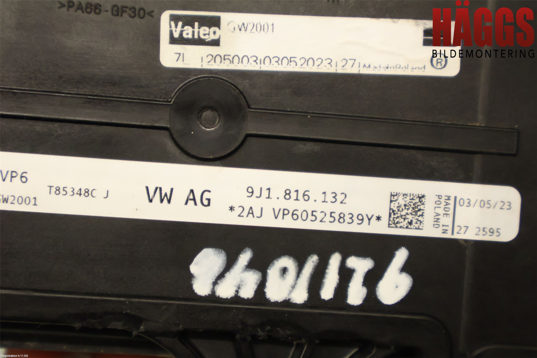 Audi Q4 E-TRON FZ 22- Värmekammare-Växlare