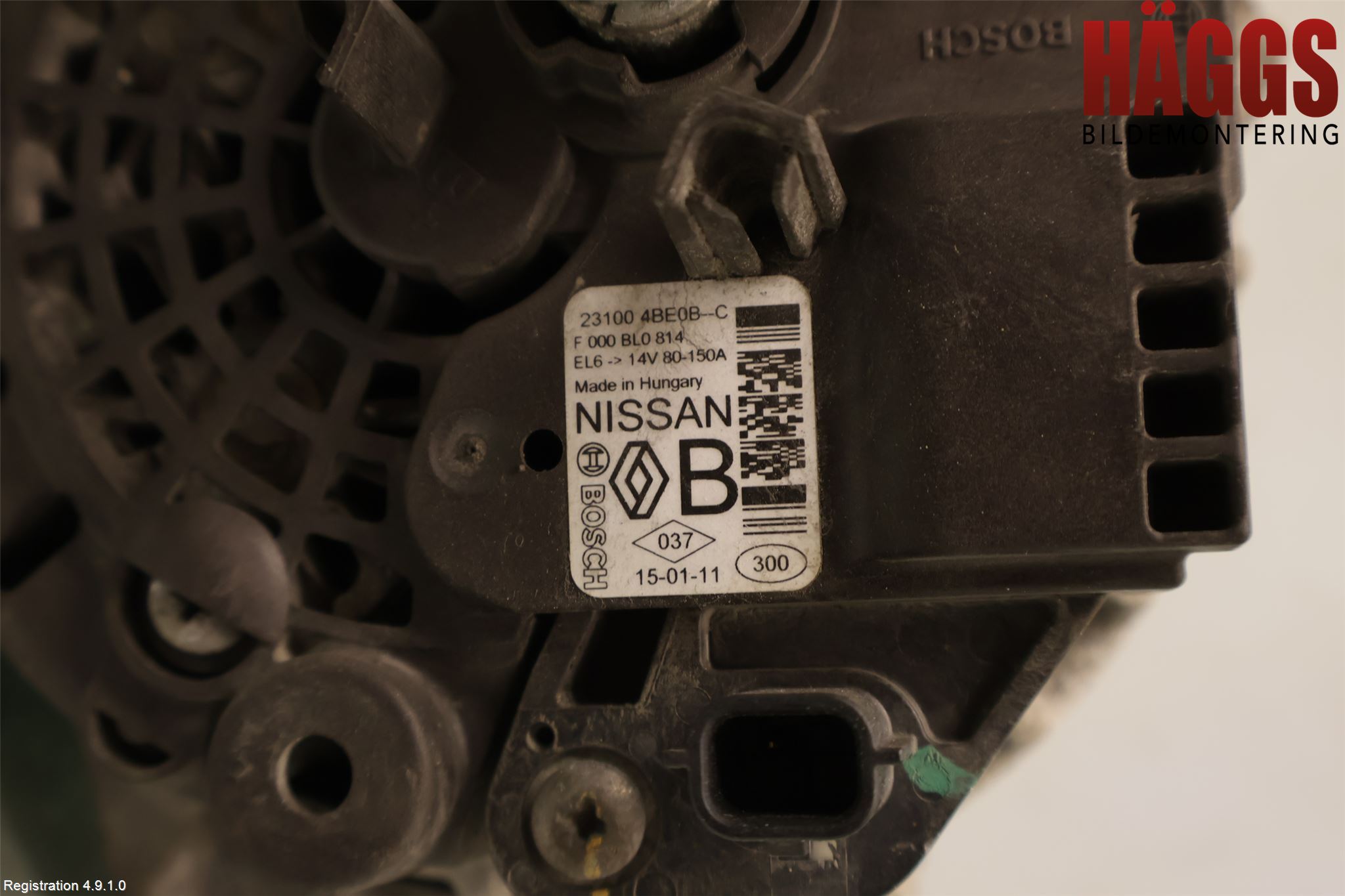Nissan QASHQAI 14-17 Generator