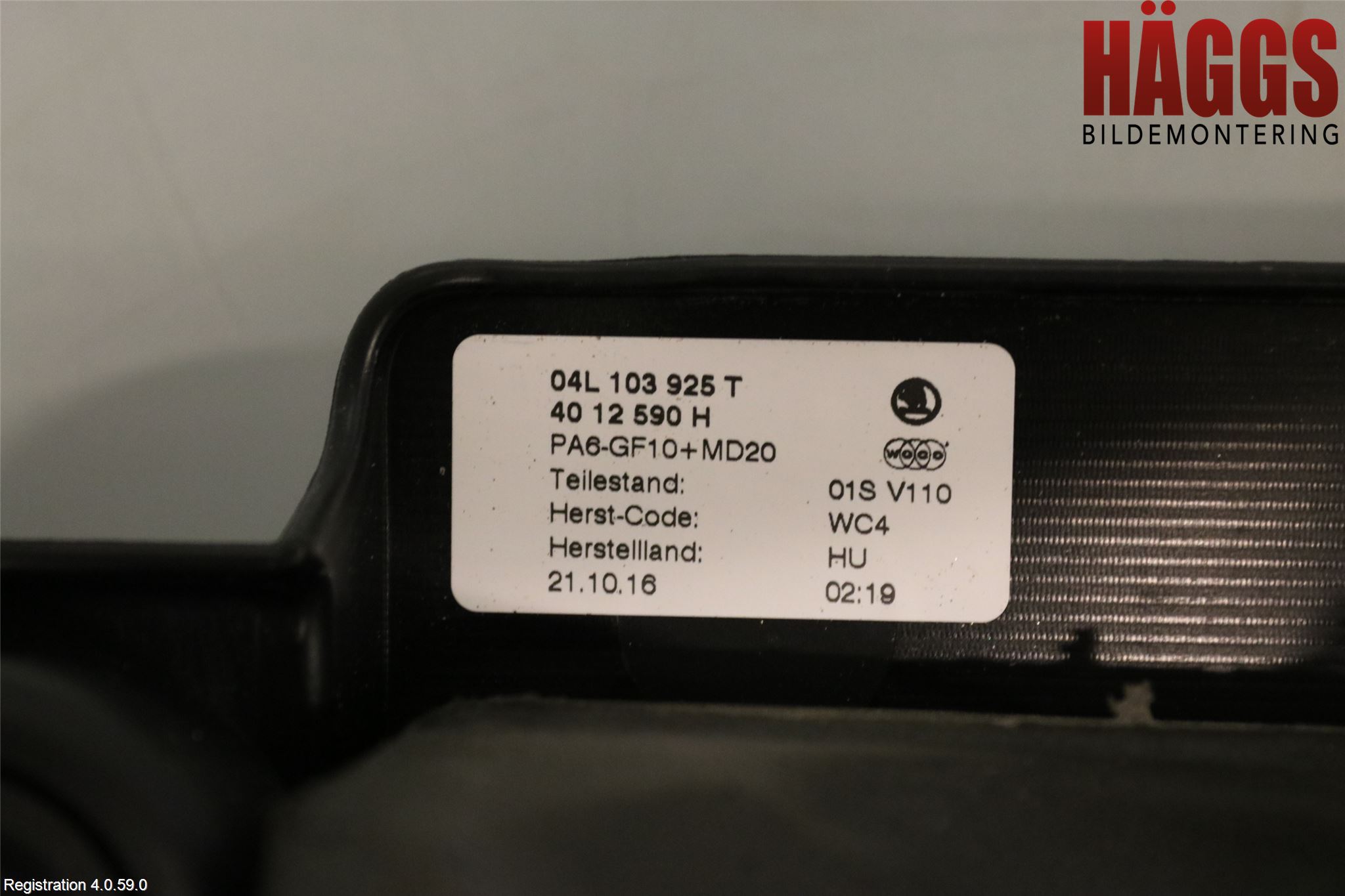 Skoda SUPERB 09-15 Motorkåpa