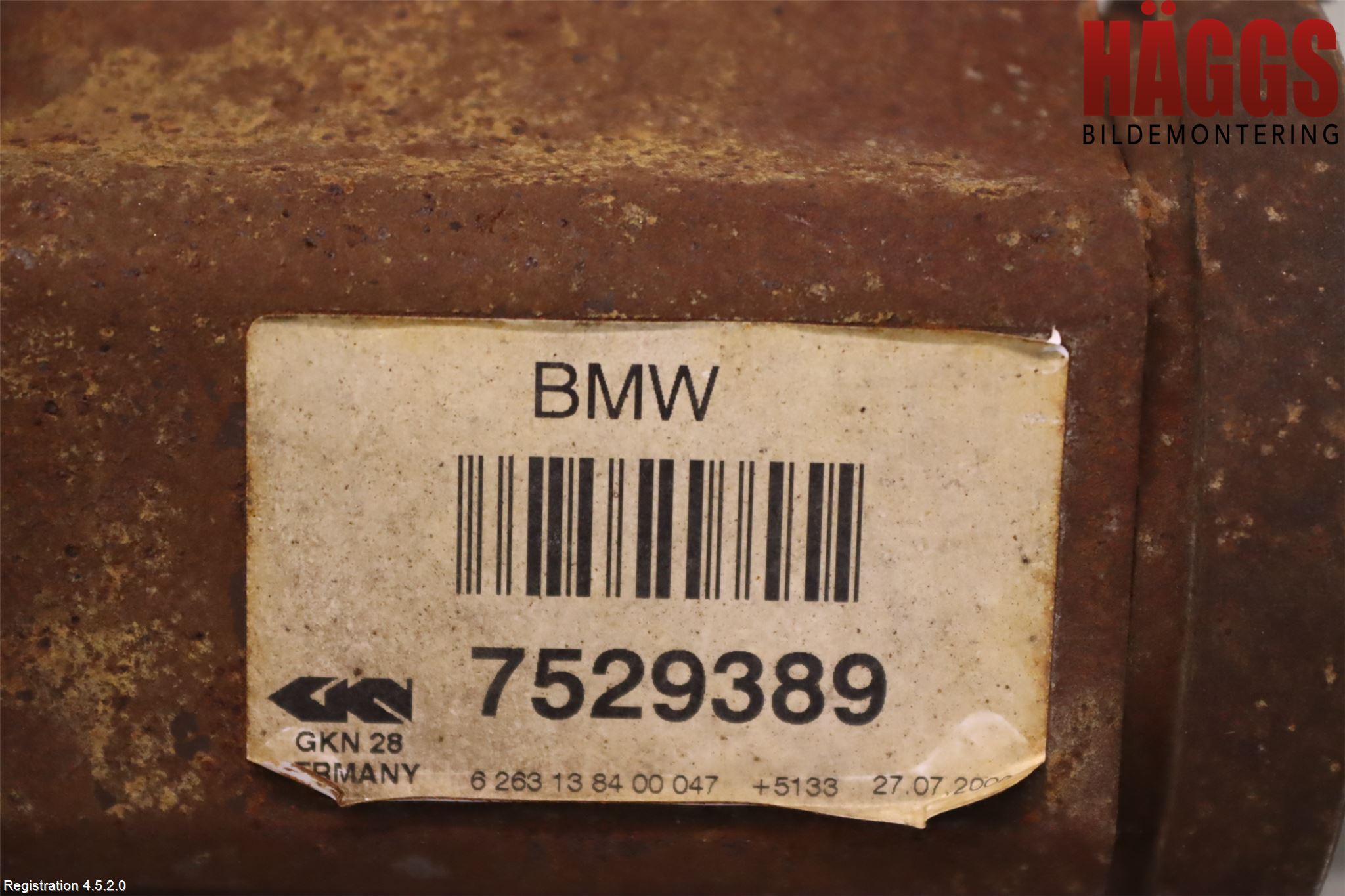 BMW 3 E90/91 SED/TOU 05-12 Drivaxel Fram Vänster
