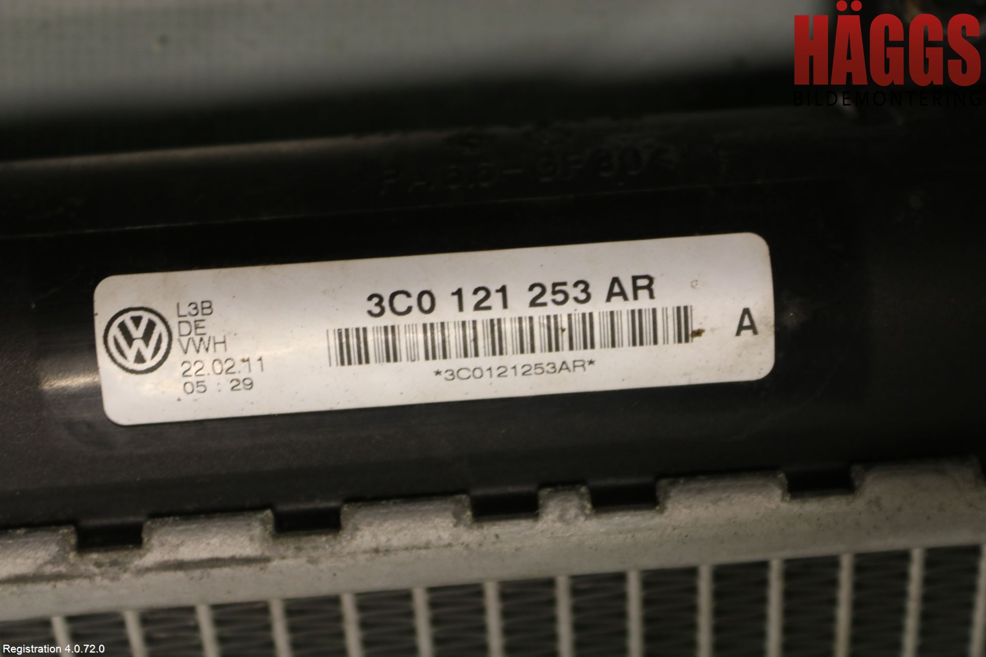 Volkswagen VW PASSAT 11-14 Kylare Man