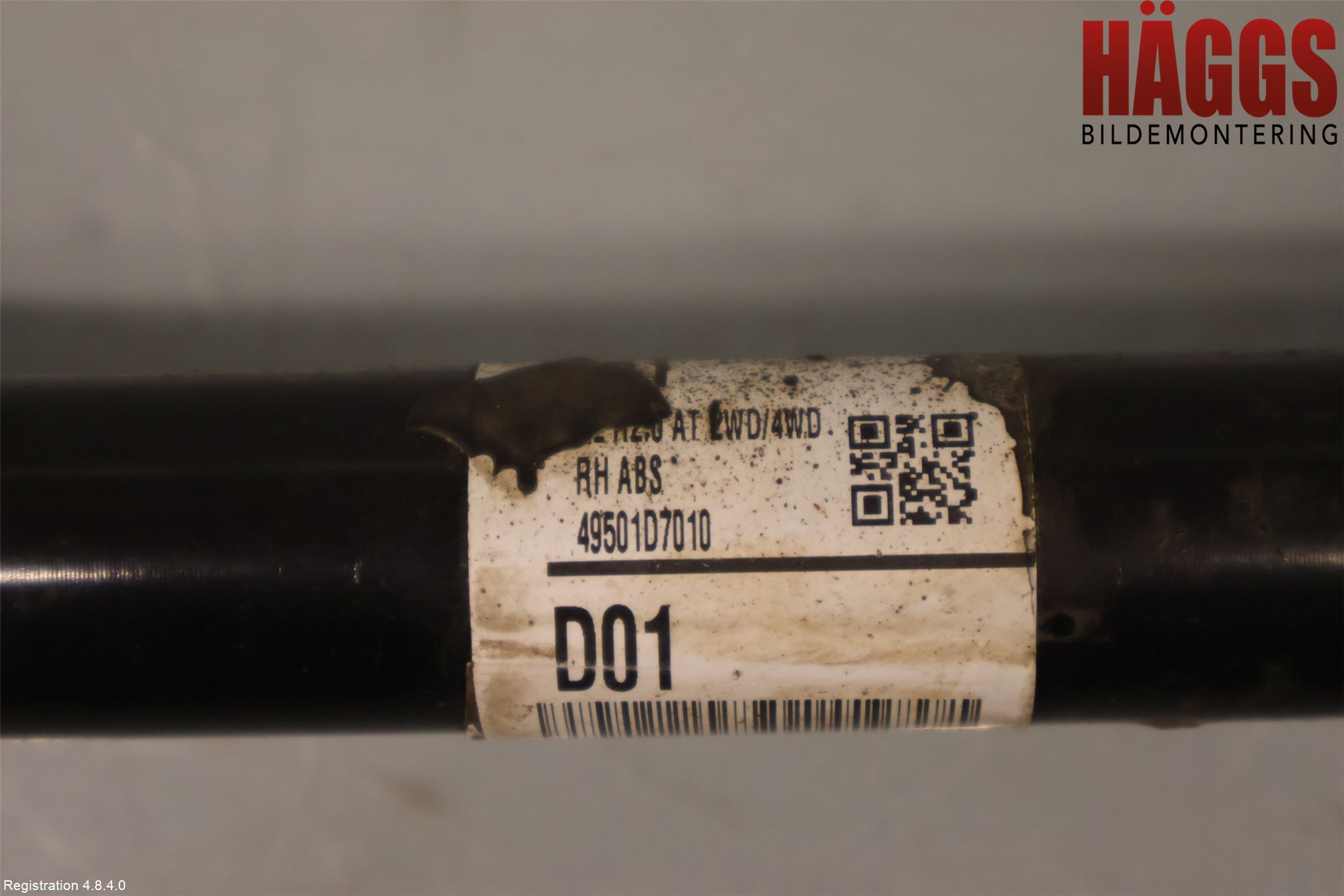 Kia SPORTAGE (QL) 16-21 Drivaxel Fram Höger