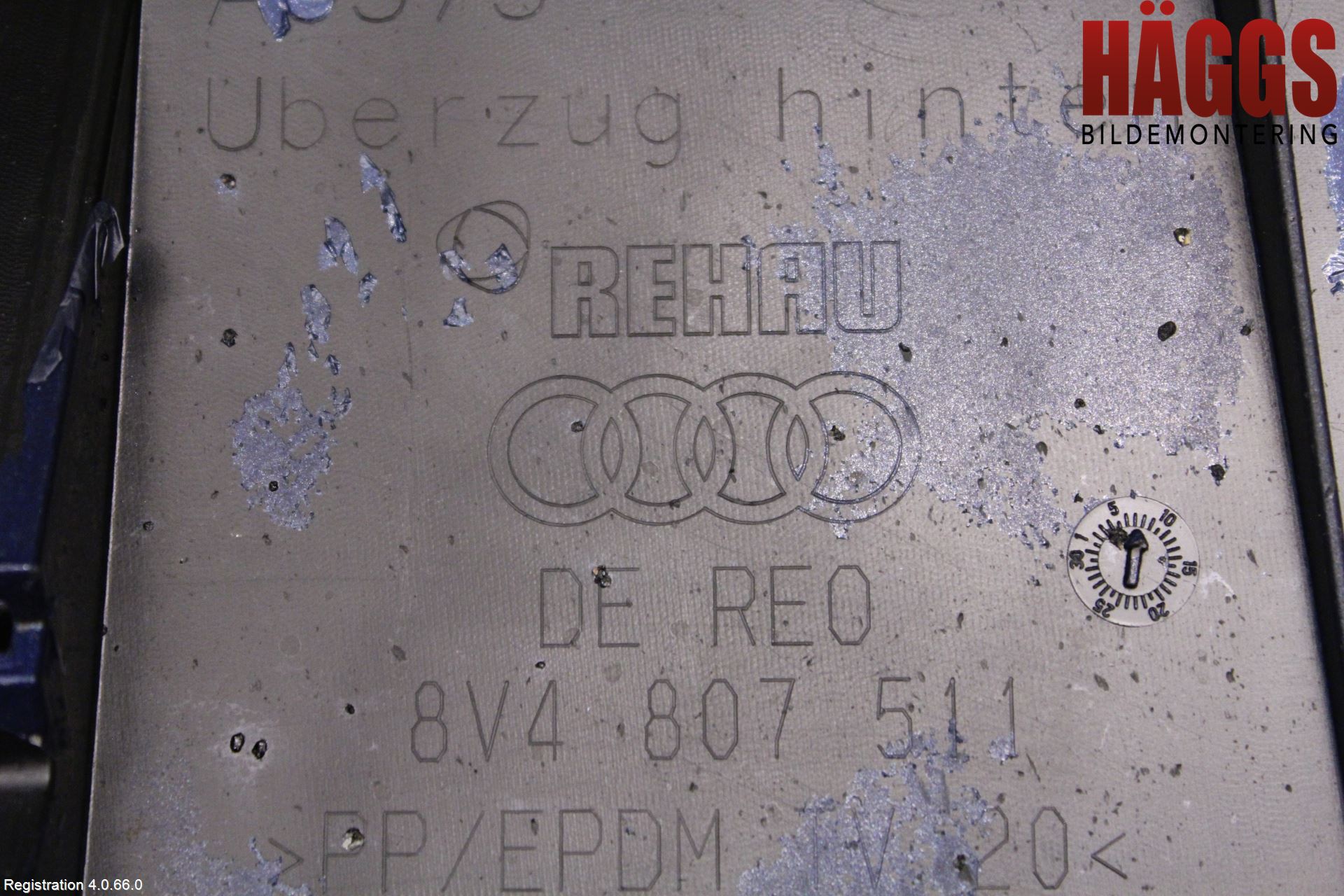 Audi A3/S3 8V 13-20 Stötfångarbeklädnad Bak