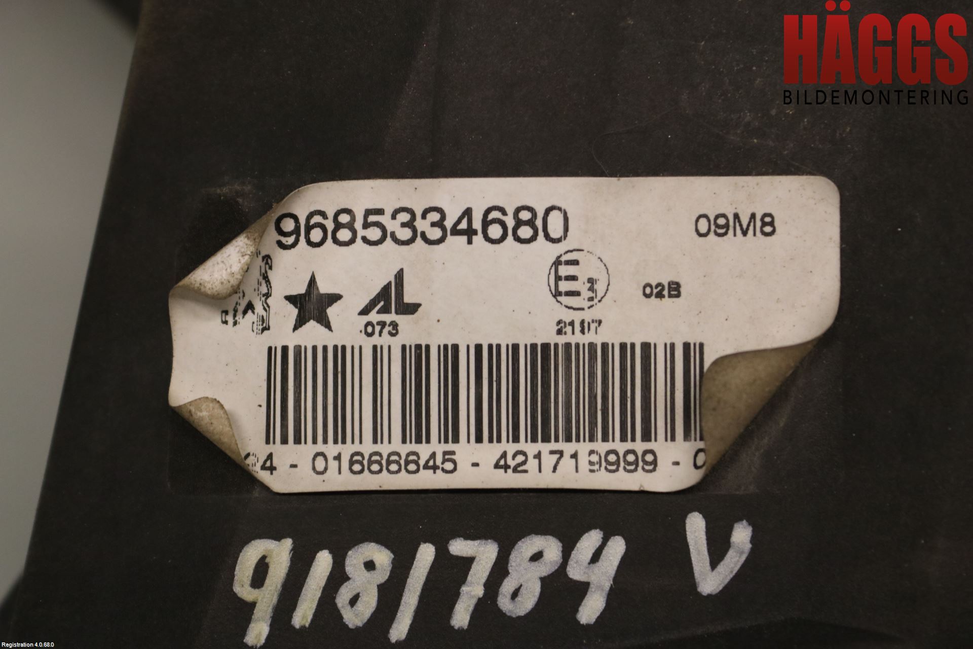 Peugeot 407 Dimljus-Varselljus Fram