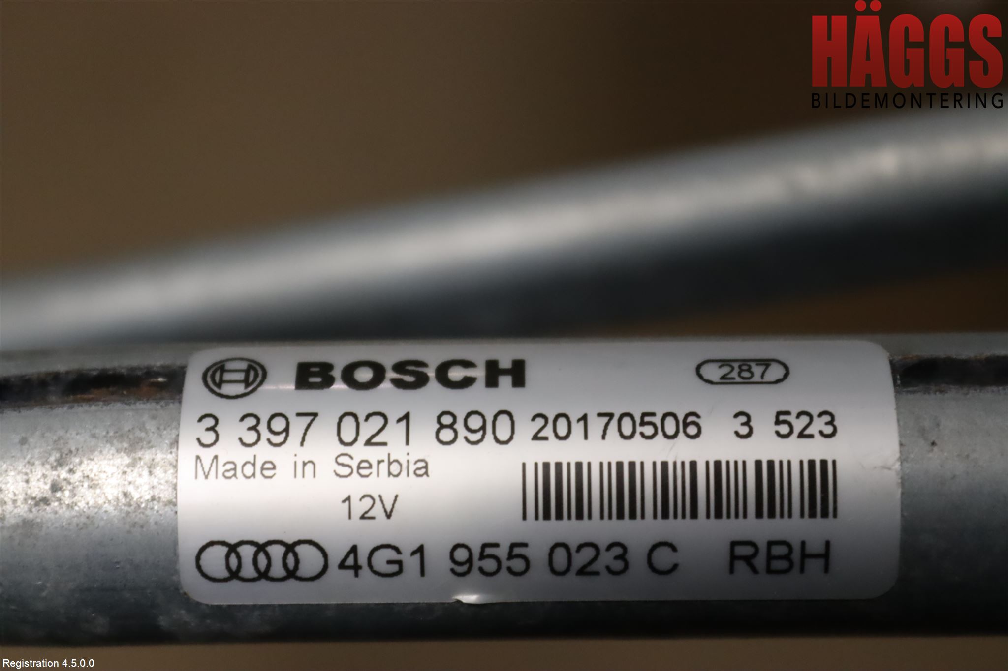 Audi A6/S6 4G 11-18 Torkarmotor Vindruta