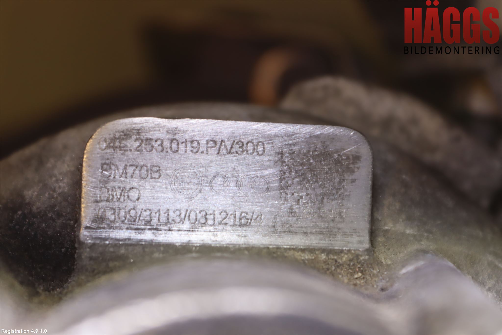 Volkswagen VW CADDY 16-20 Turboaggregat