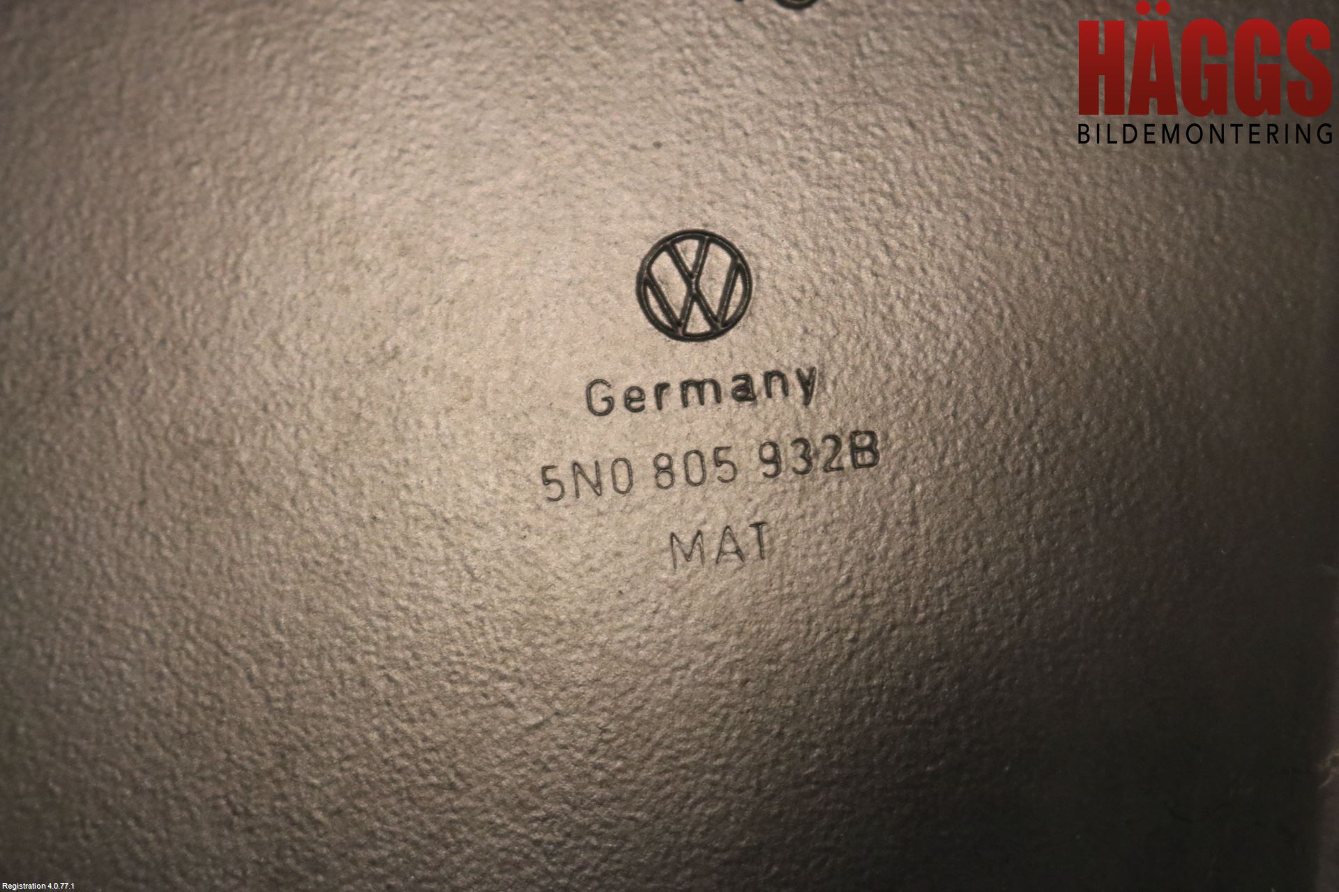 Volkswagen VW TIGUAN 07-16 Frontplåt Övre
