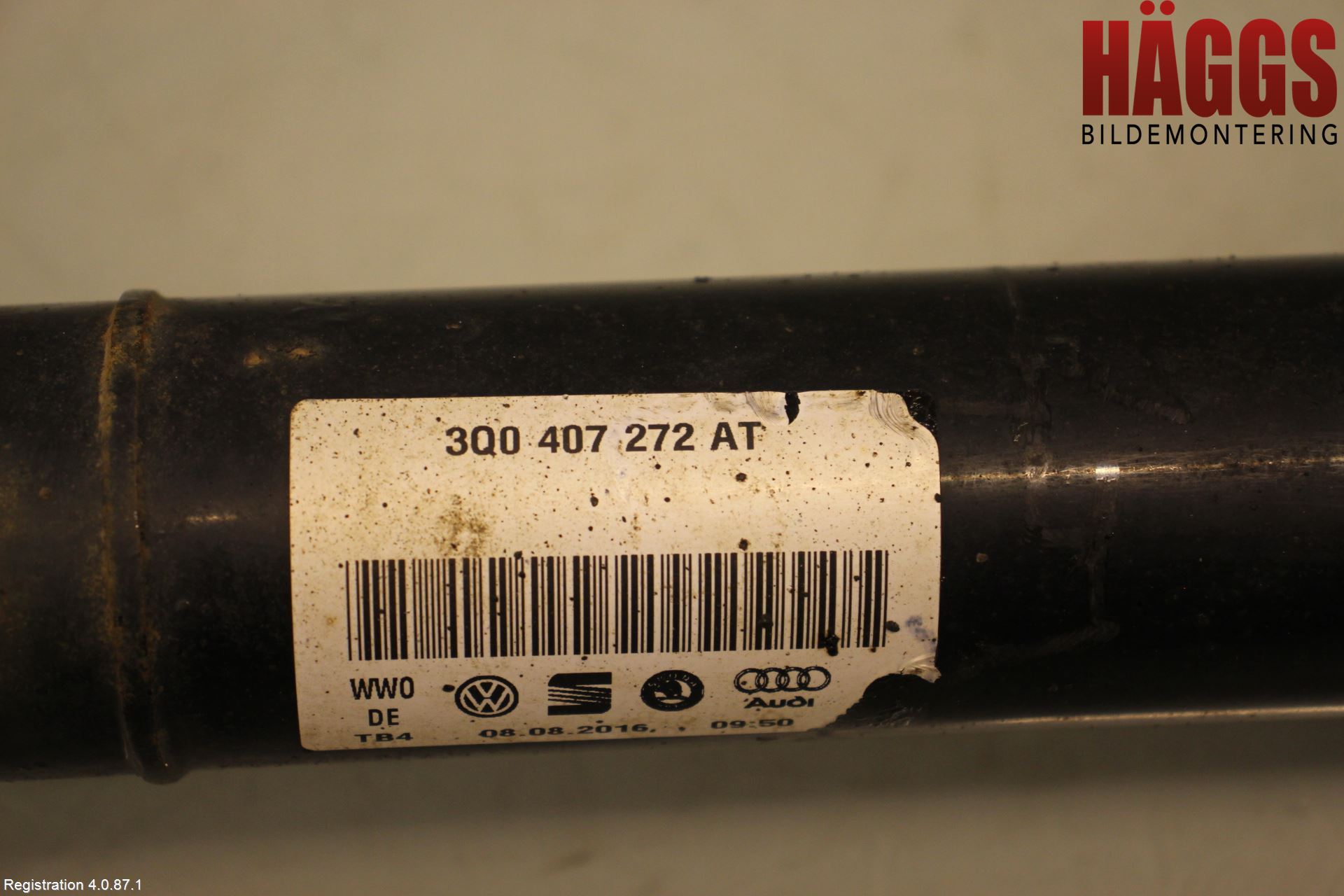 Volkswagen VW PASSAT 15-19 Drivaxel Fram Höger