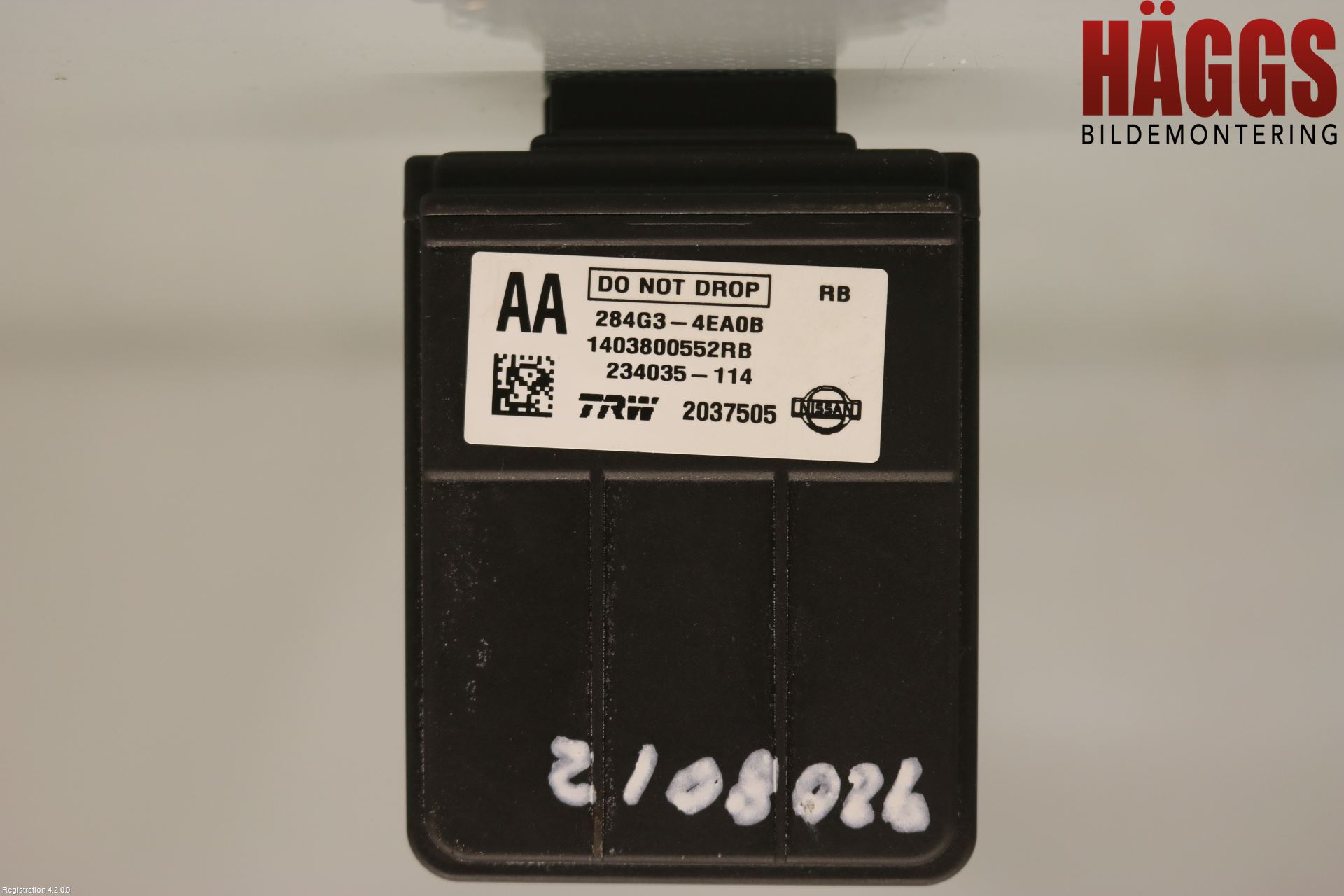 Nissan QASHQAI 14-17 Sensor Aktivt Kollisionsskydd