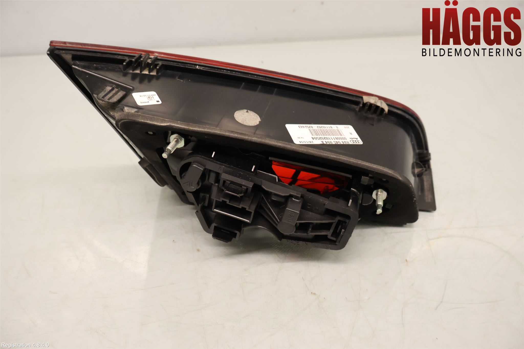 Audi A3/S3 8V 13-20 Bakljus Lucka Hö