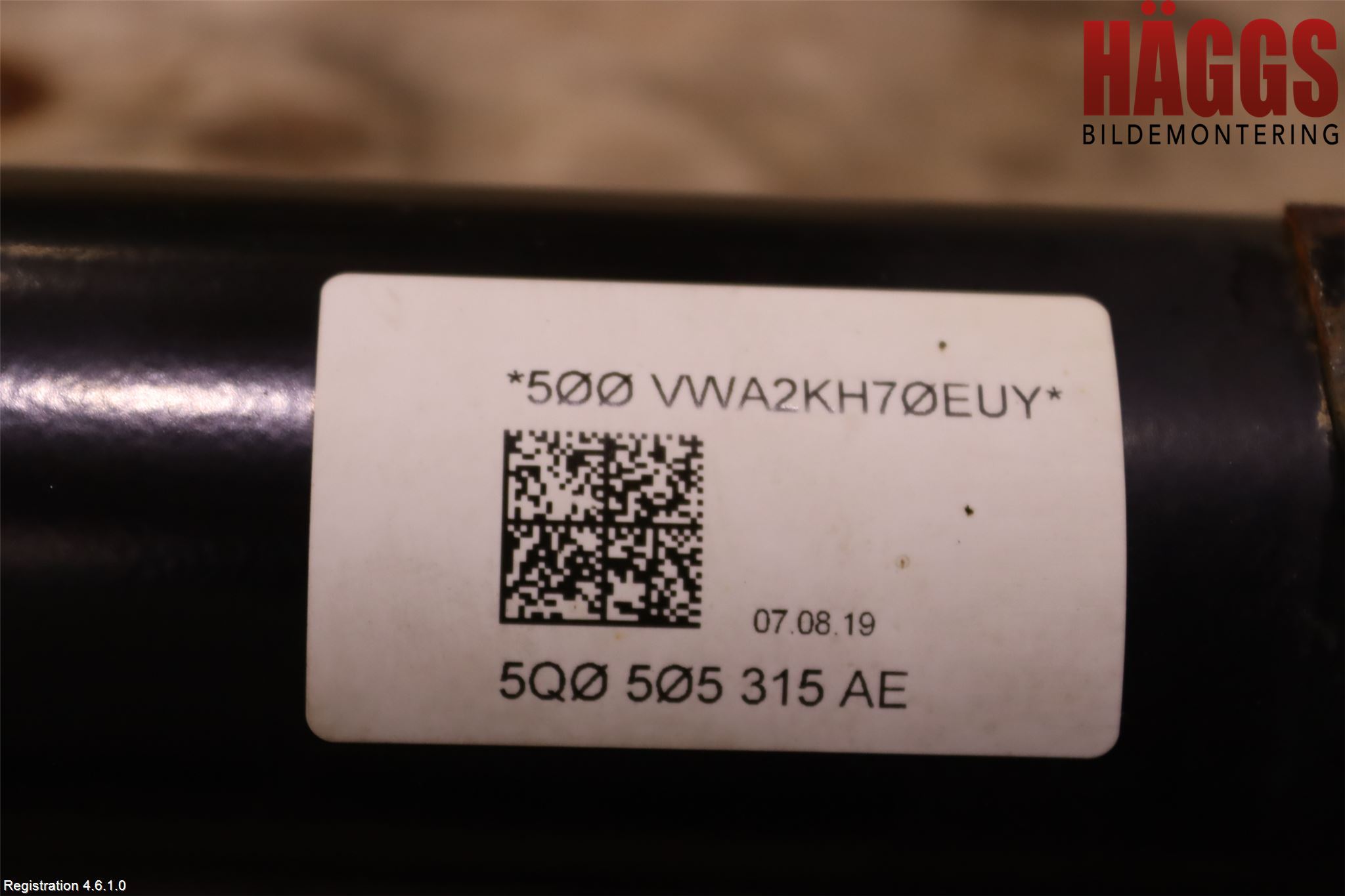 Volkswagen VW GOLF / E-GOLF VII 13-20 Bakaxelbalk