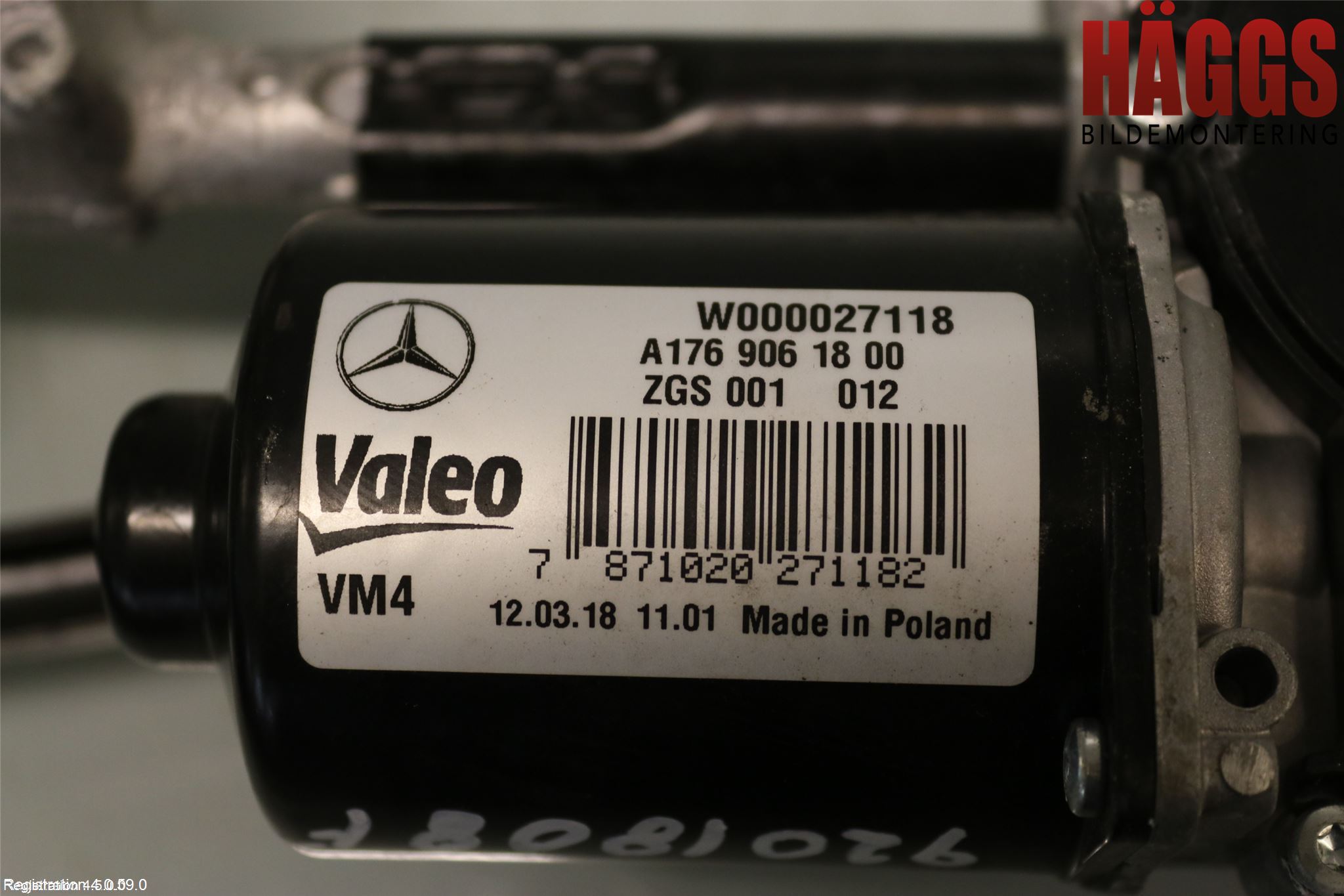 Mercedes-Benz MB A-KLASS (W176) 13-18 Torkarmotor Vindruta