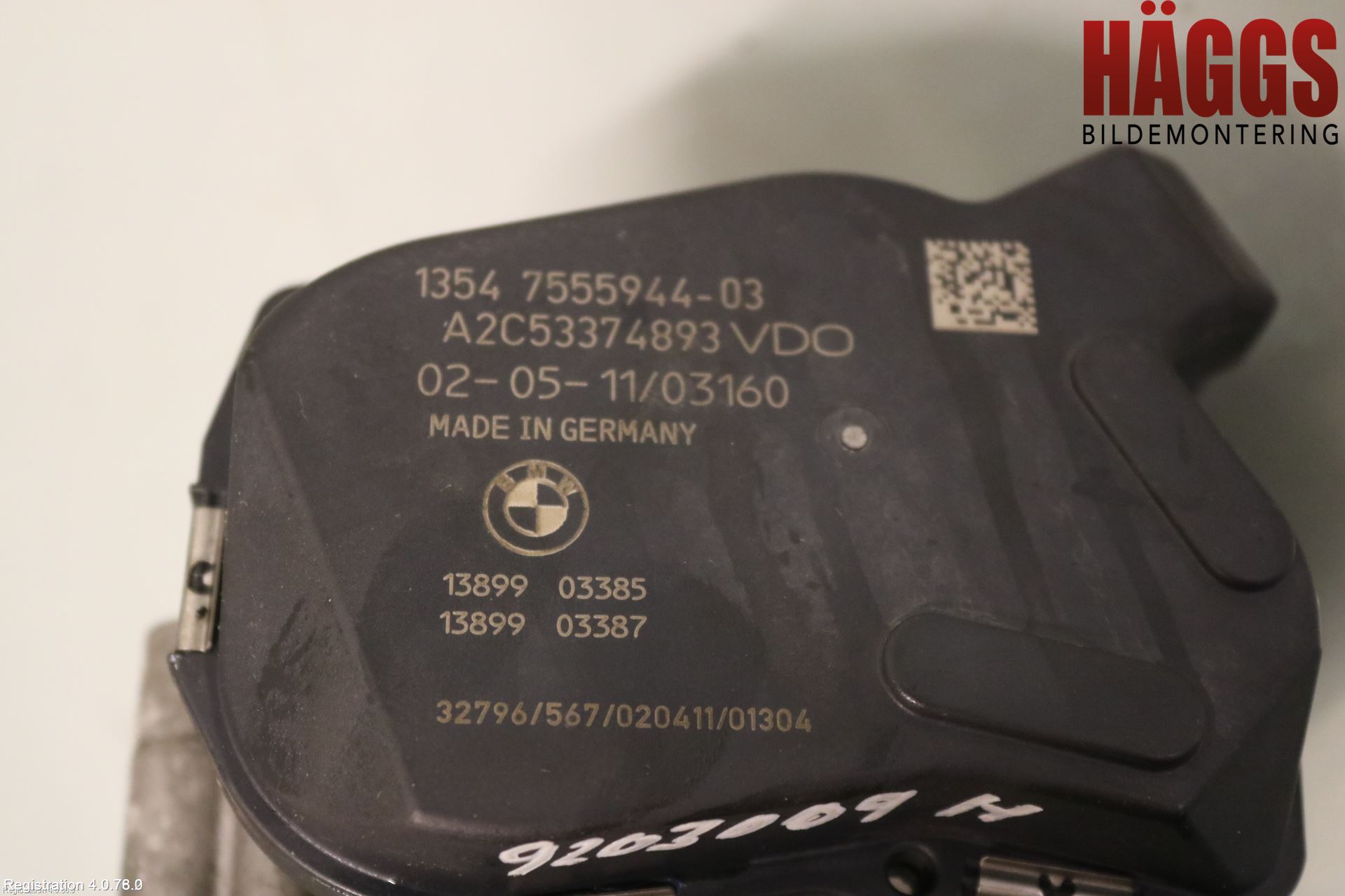 BMW 5 F10/F11/F18 09-17 Injspjällhus