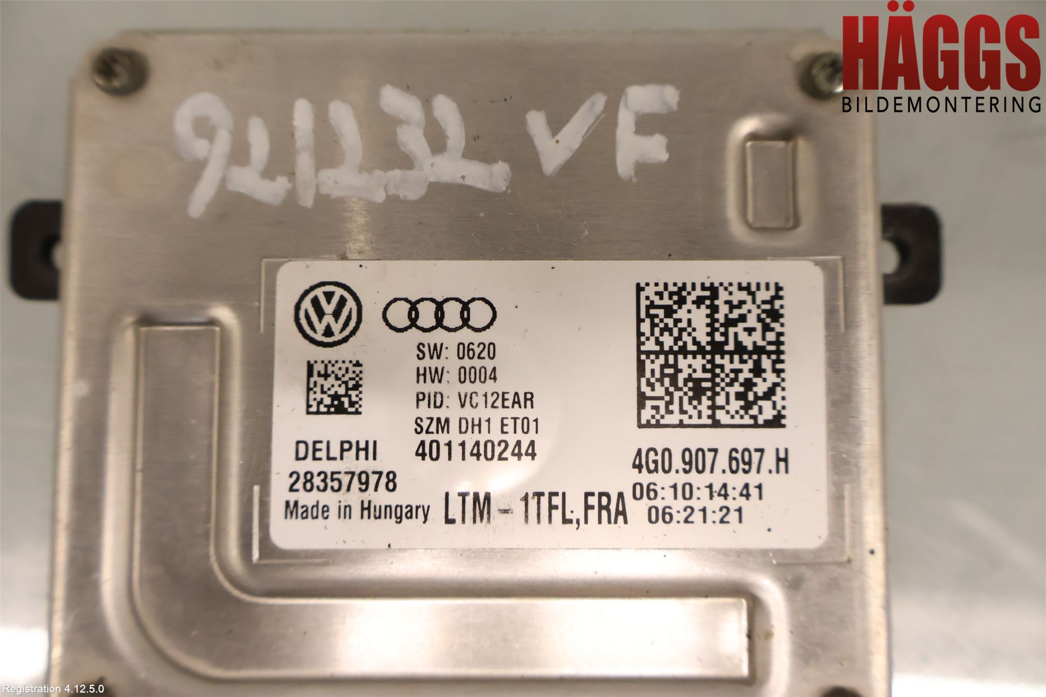 Volkswagen VW PASSAT 15-19 Styrenhet Strålkastare