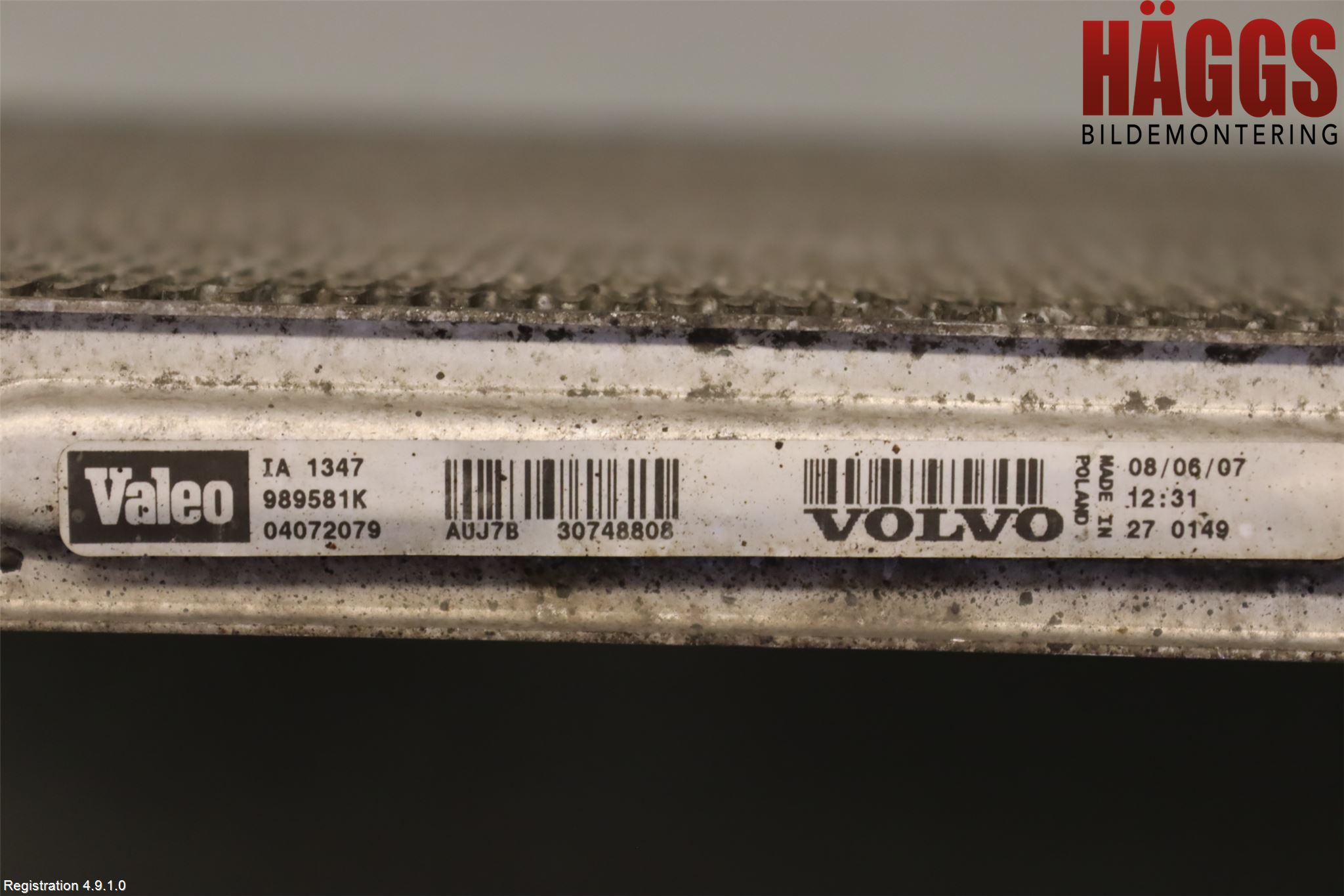 Volvo XC90 07-14 Laddluft-Intercooler Kyl