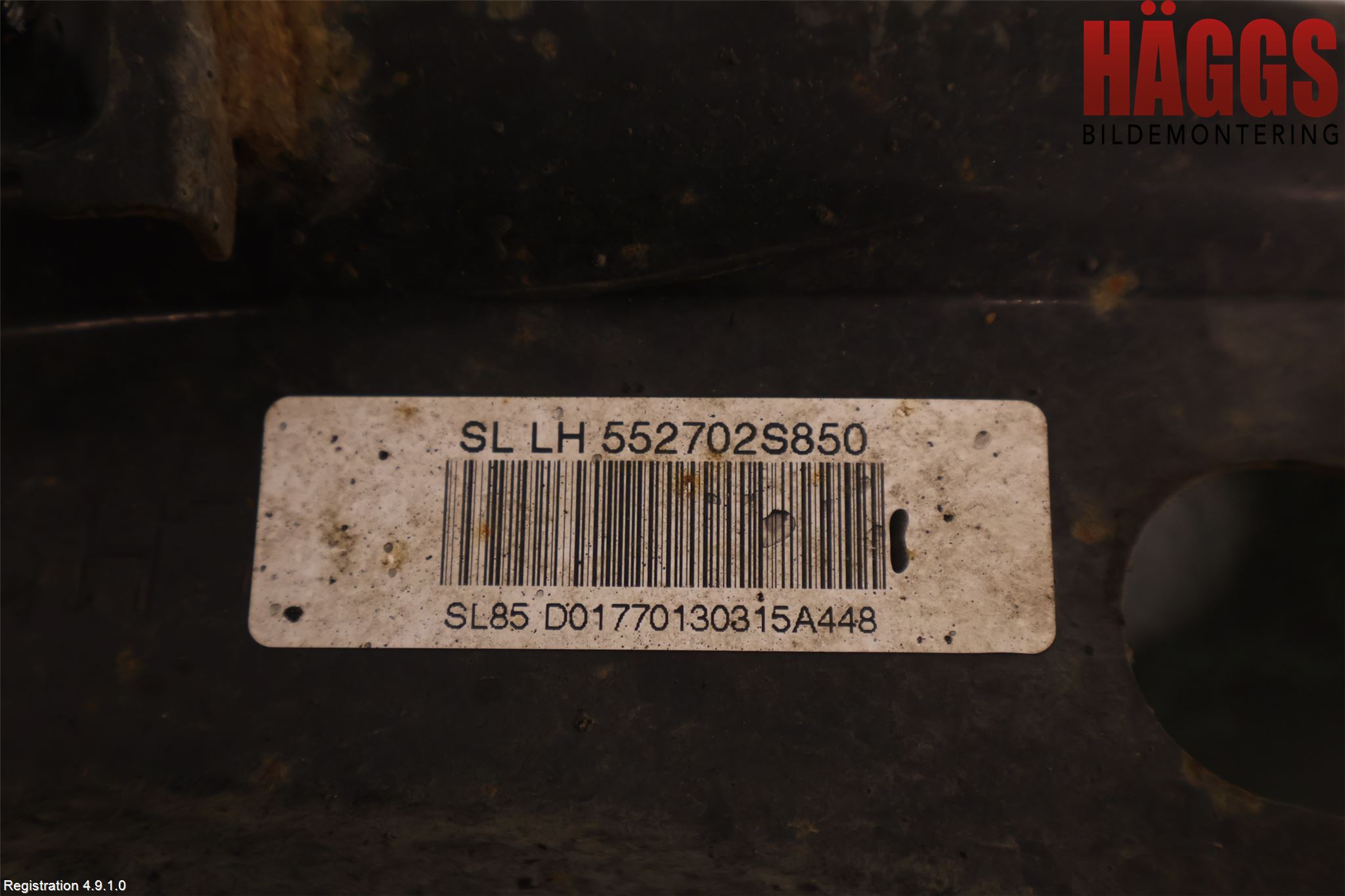 Kia SPORTAGE (SL) 11-15 Bärarm Bak Vänster
