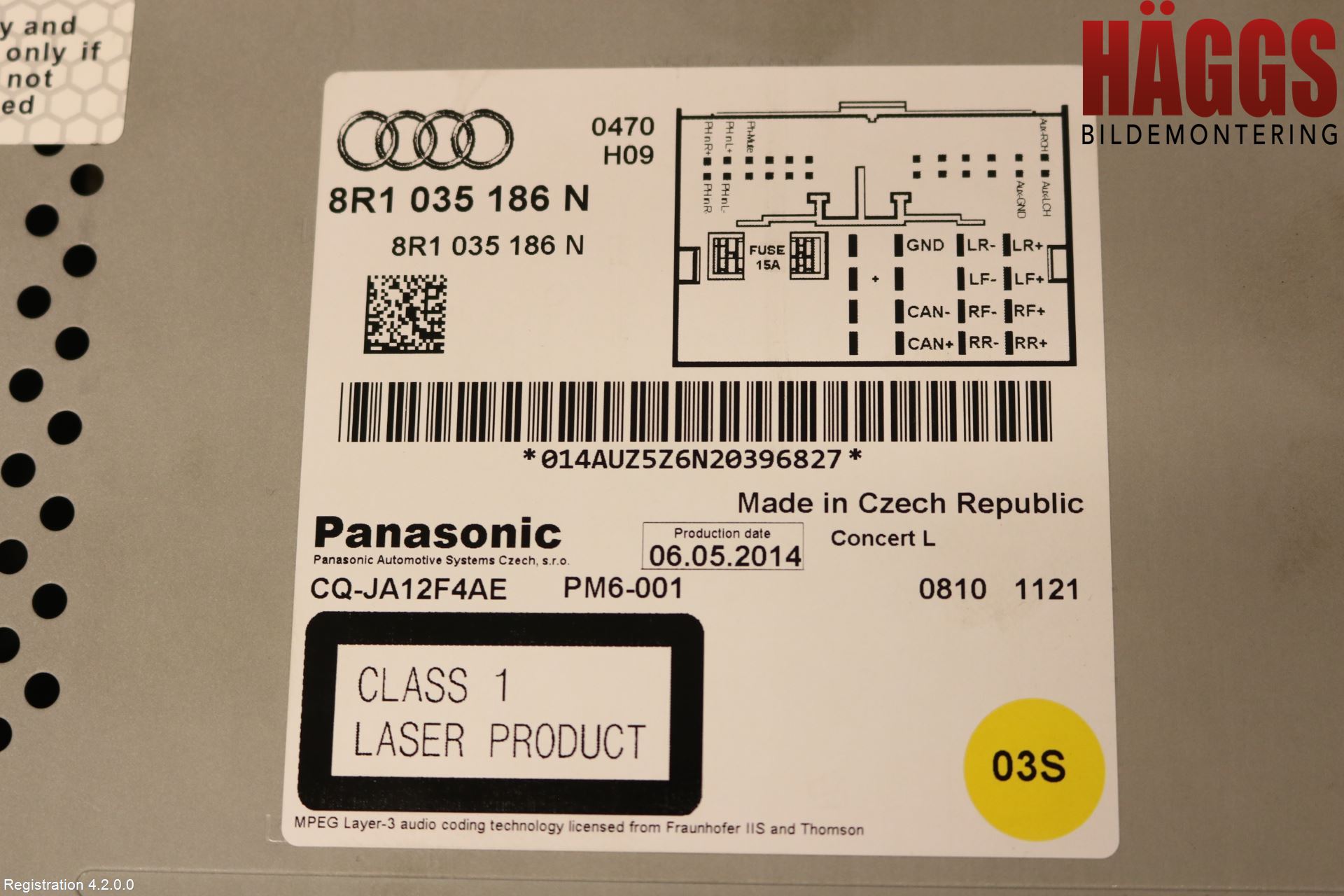 Audi A4 12-15 Cd Radio - Multimediapanel