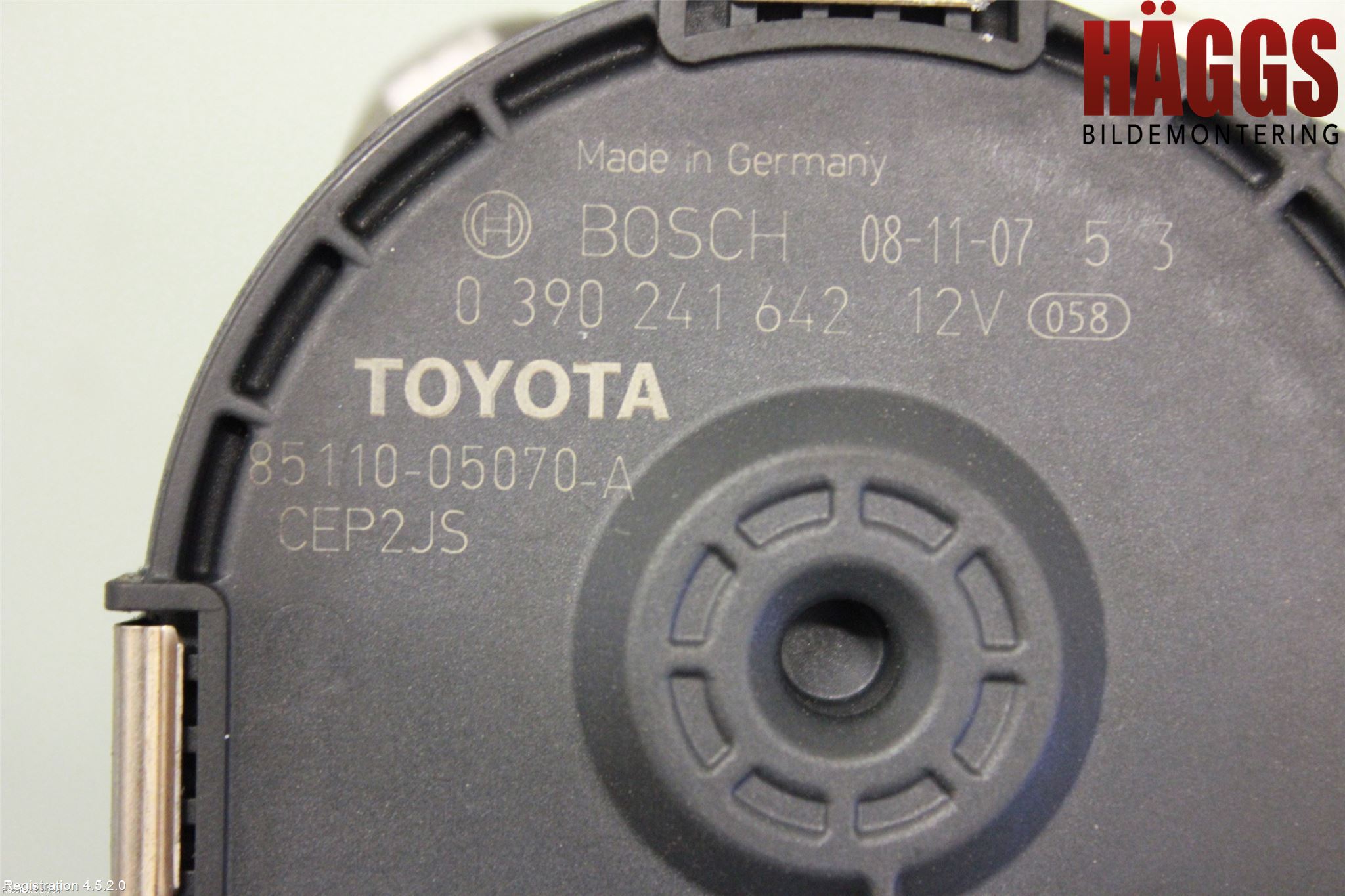 Toyota AVENSIS 09-15 Torkarmotor Vindruta