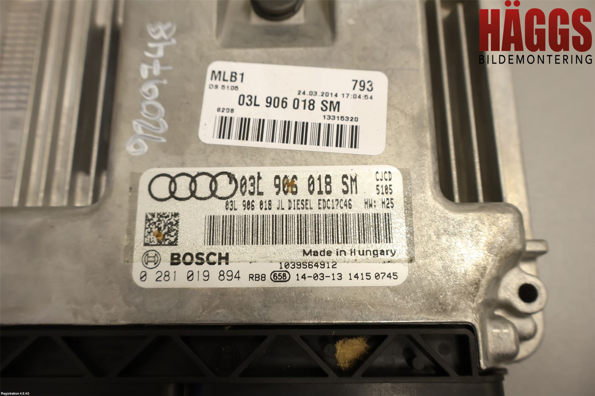 Audi A4 ALLROAD 09-16 Styrenhet Inspump Diesel