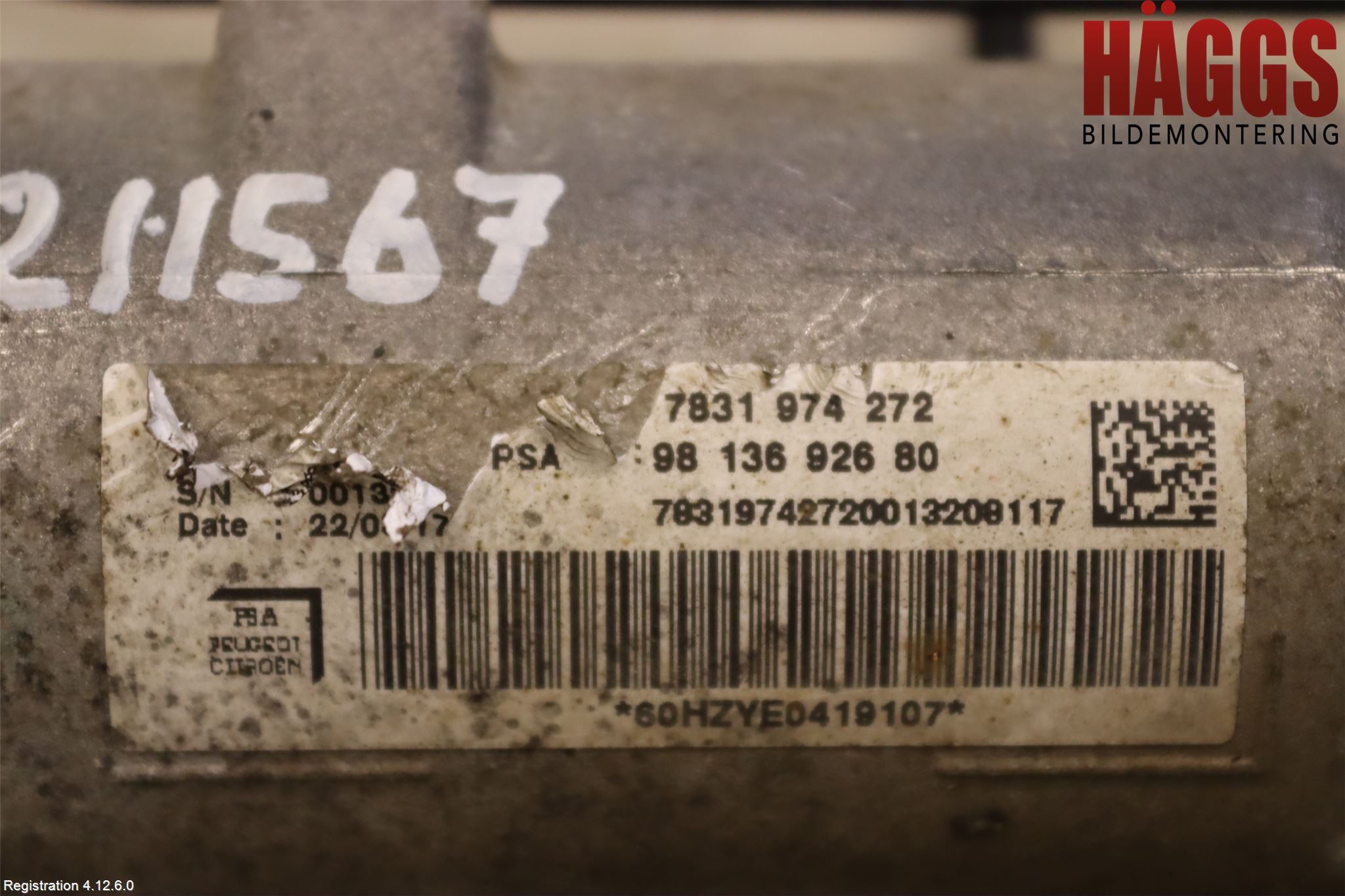 Peugeot EXPERT/E-EXPERT 17- Styrväxel Servo -Snäcka