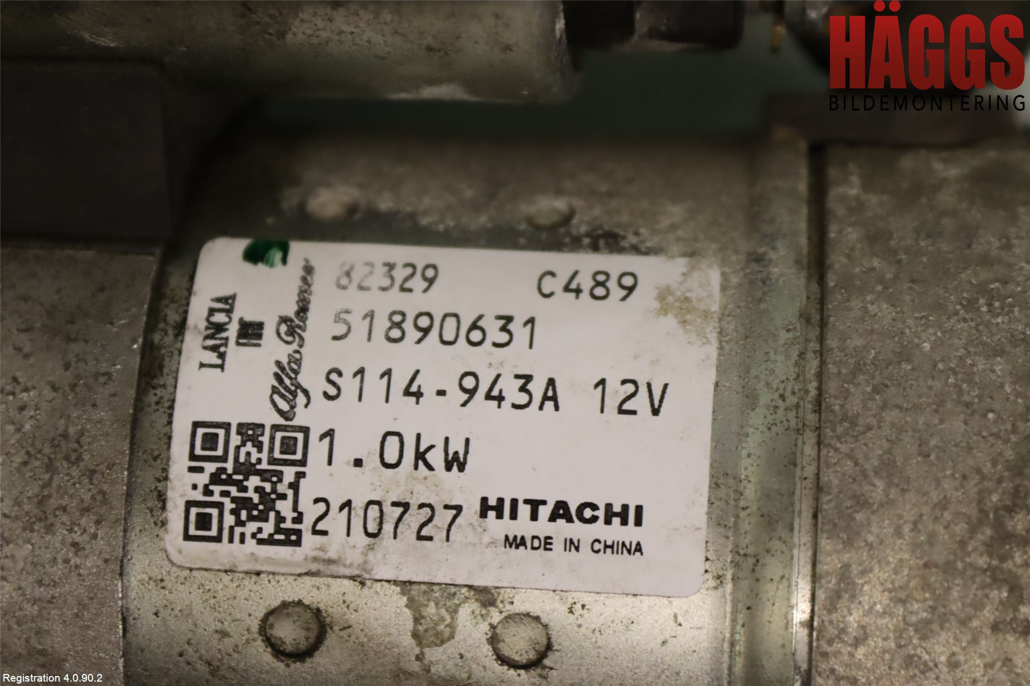 Fiat 500 07- Startmotor