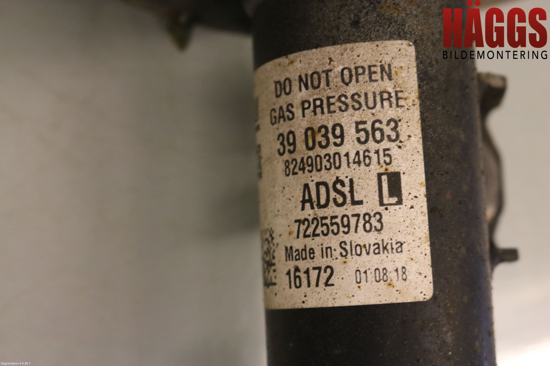 Opel ASTRA K 16-22 Fjäderben Fram Vänster