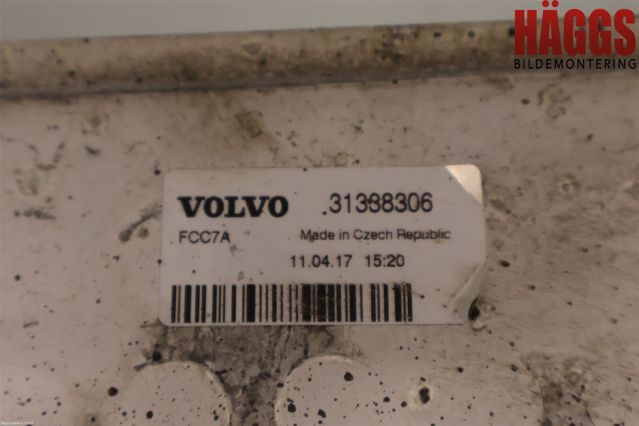 Volvo V90 17->> Laddluft-Intercooler Kyl