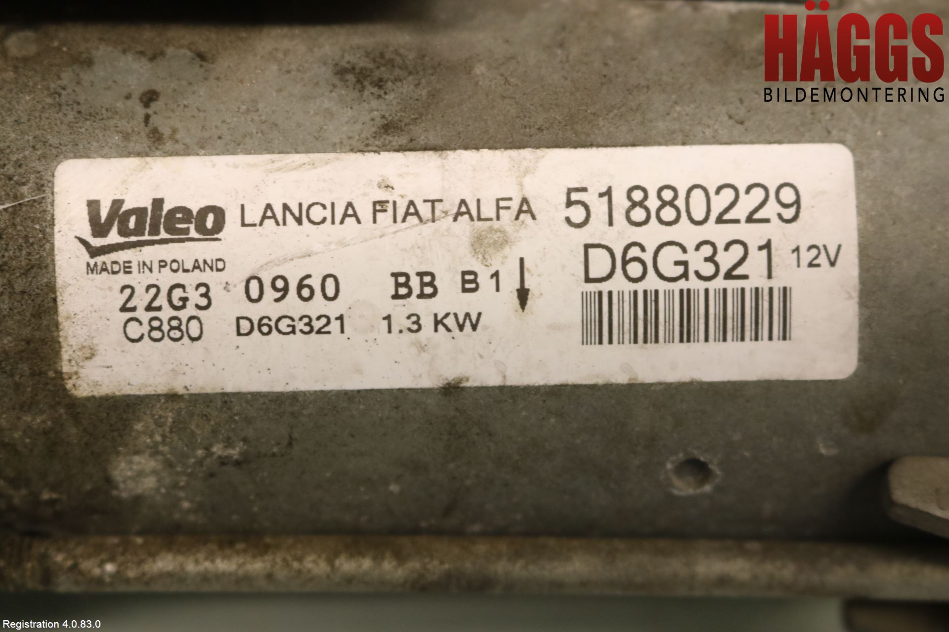 Fiat DOBLO CARGO Startmotor Diesel