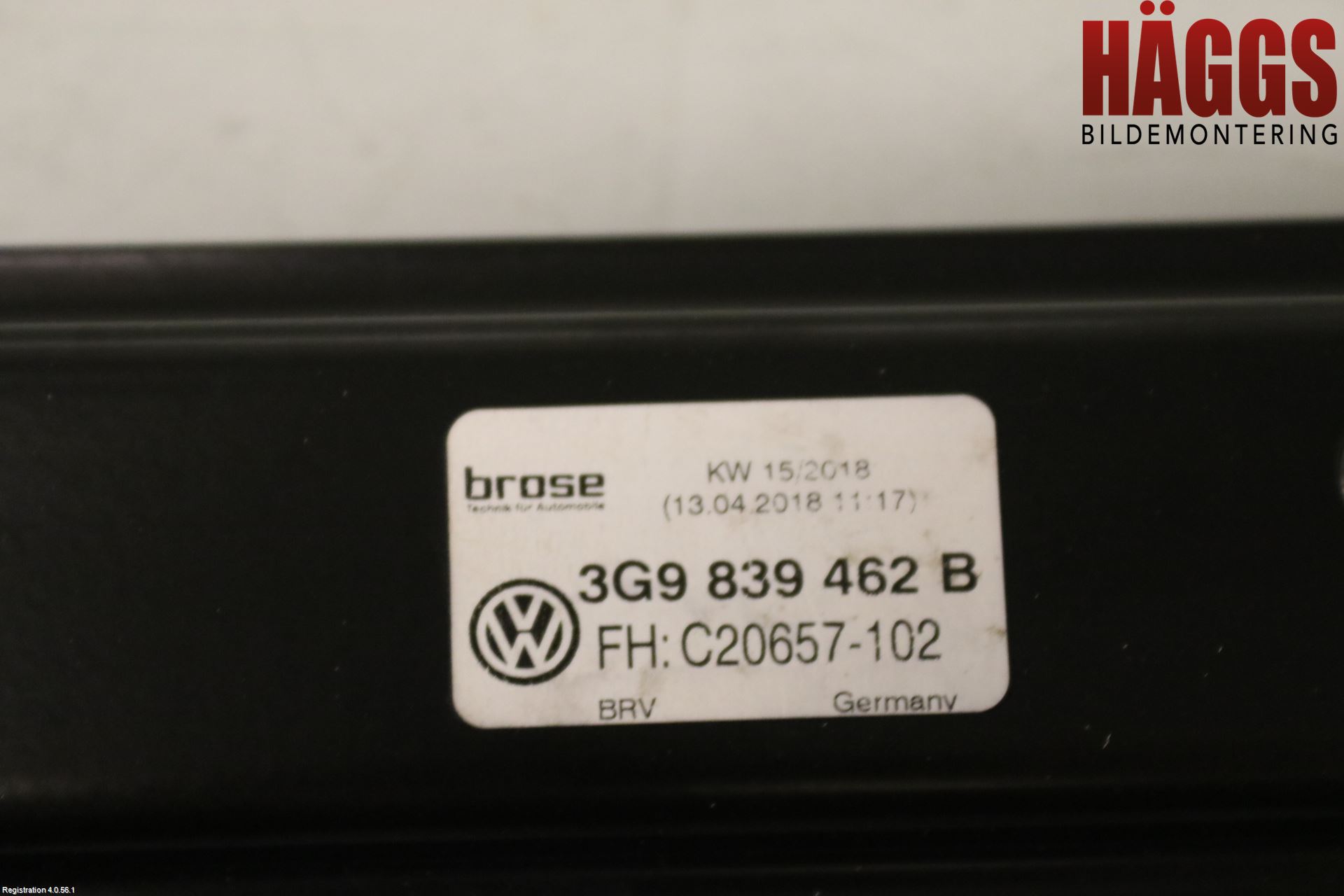 Volkswagen VW PASSAT 15-19 Fönsterhissmekanism