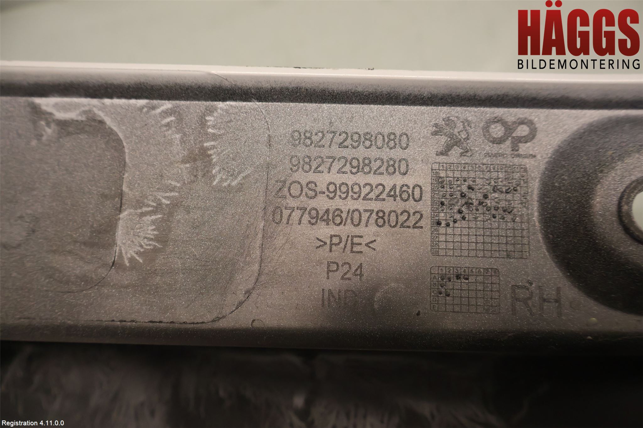 Peugeot 2008/E-2008 20- Stötfångardel Bak Hö