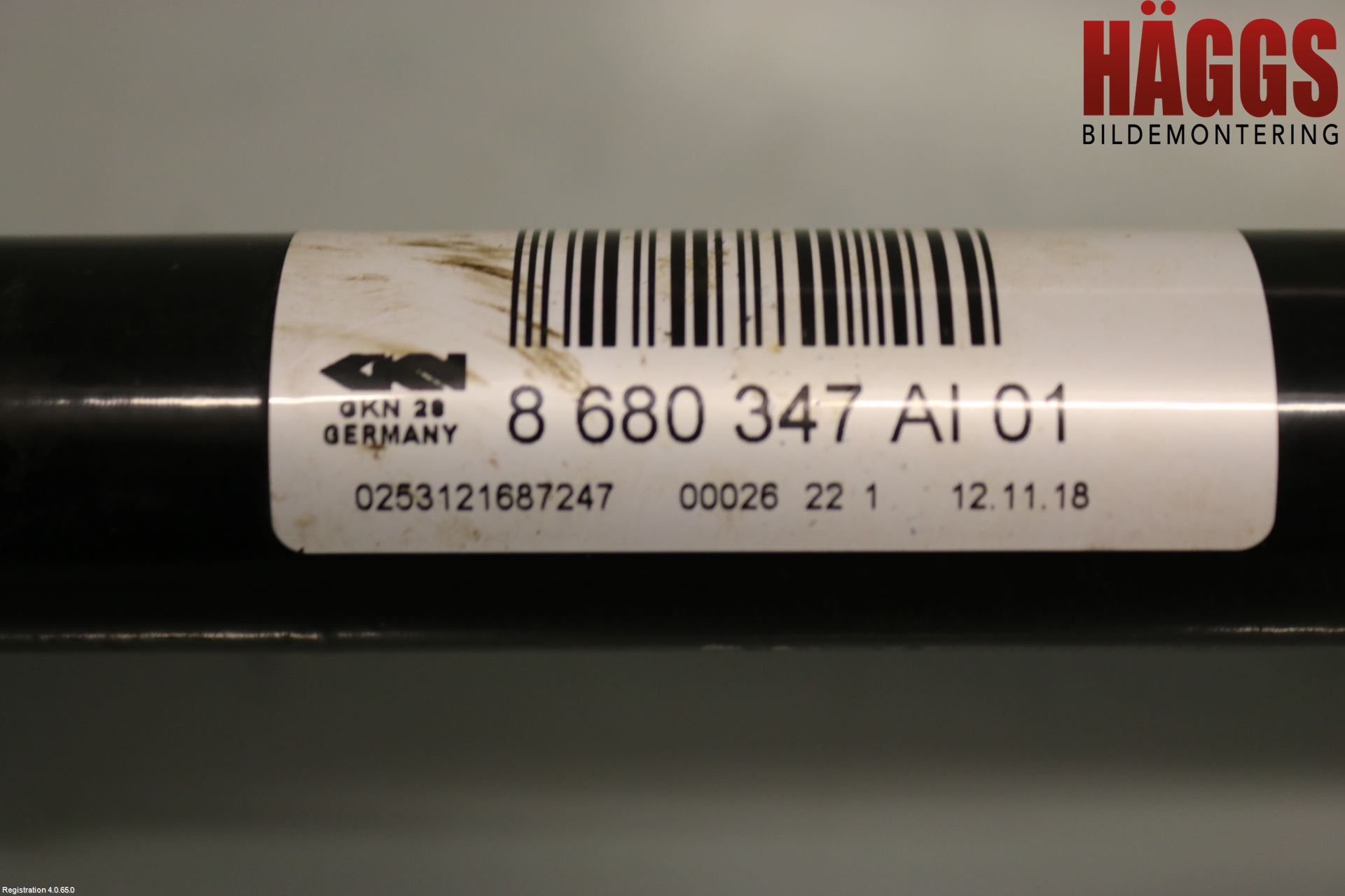 BMW 3 GT F34 13-19 Drivaxel Bak Vänster