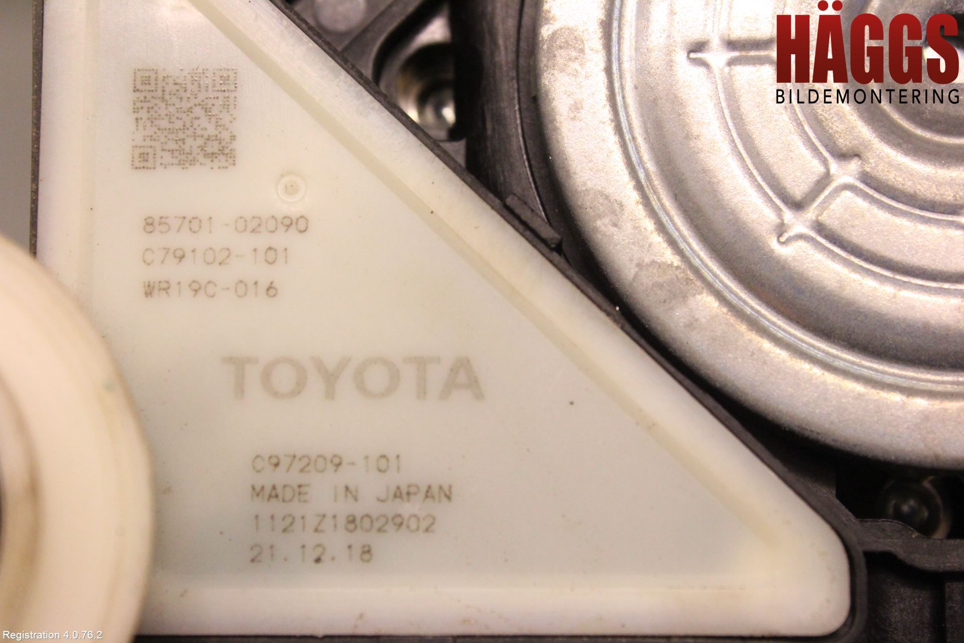 Toyota COROLLA 19- Fönsterhiss El Kompl