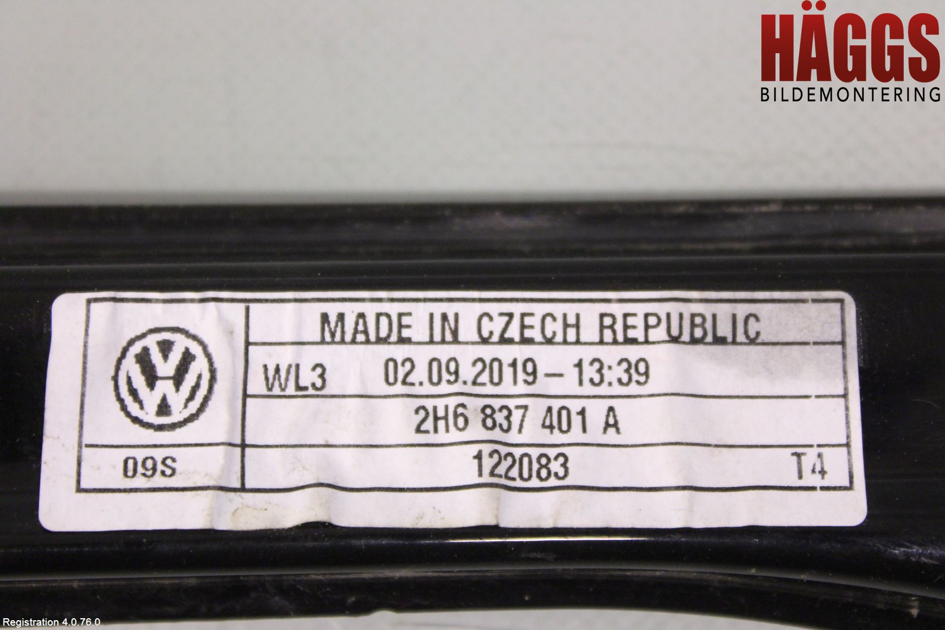 Volkswagen VW AMAROK 2H 10-22 Fönsterhissmekanism