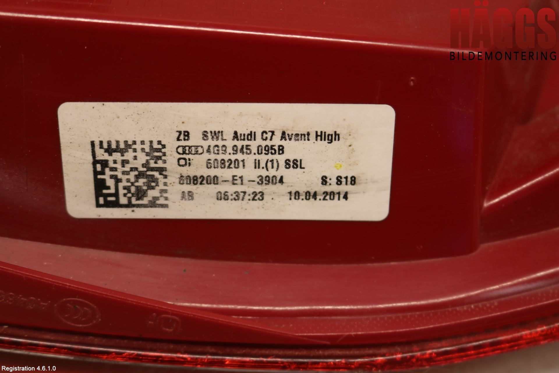 Audi A6/S6 4G 11-18 Bakljus Vänster