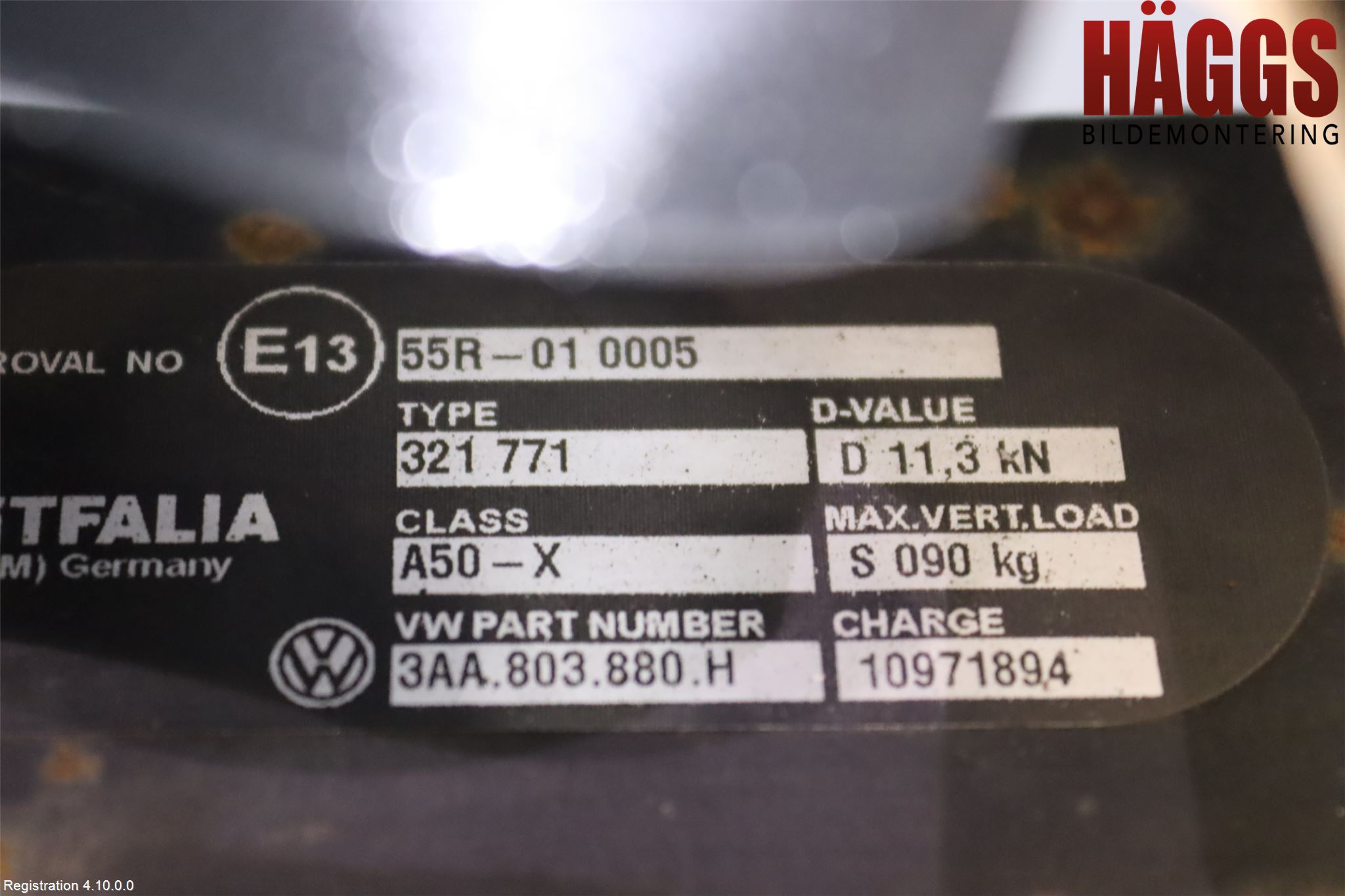 Volkswagen VW PASSAT 11-14 Dragkrok