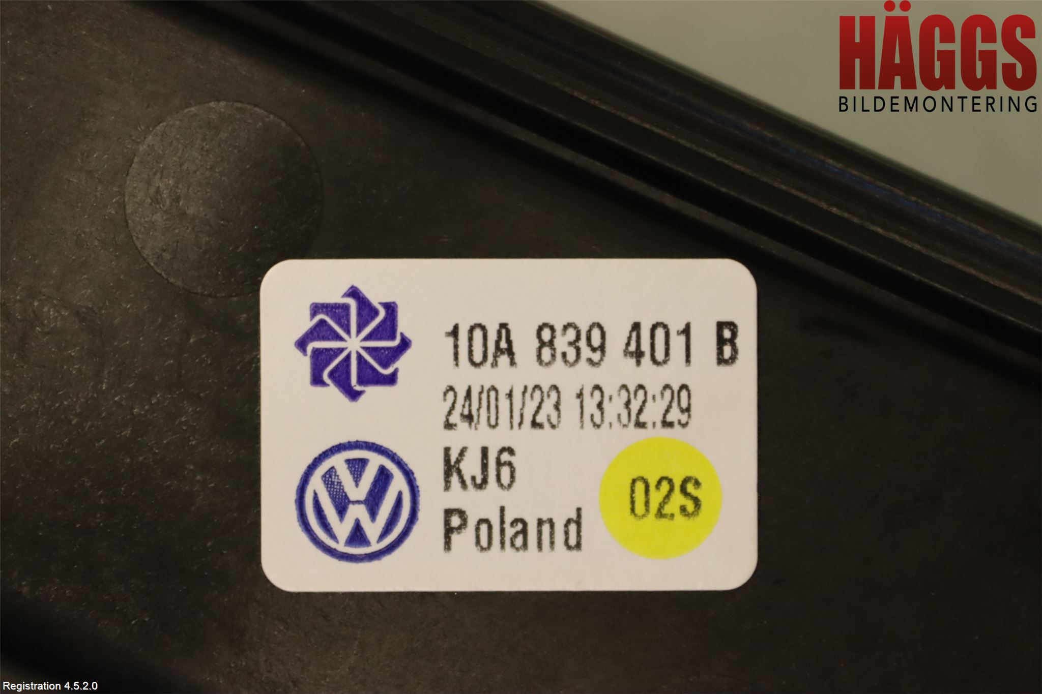 Volkswagen VW ID.3 21- Fönsterhissmekanism