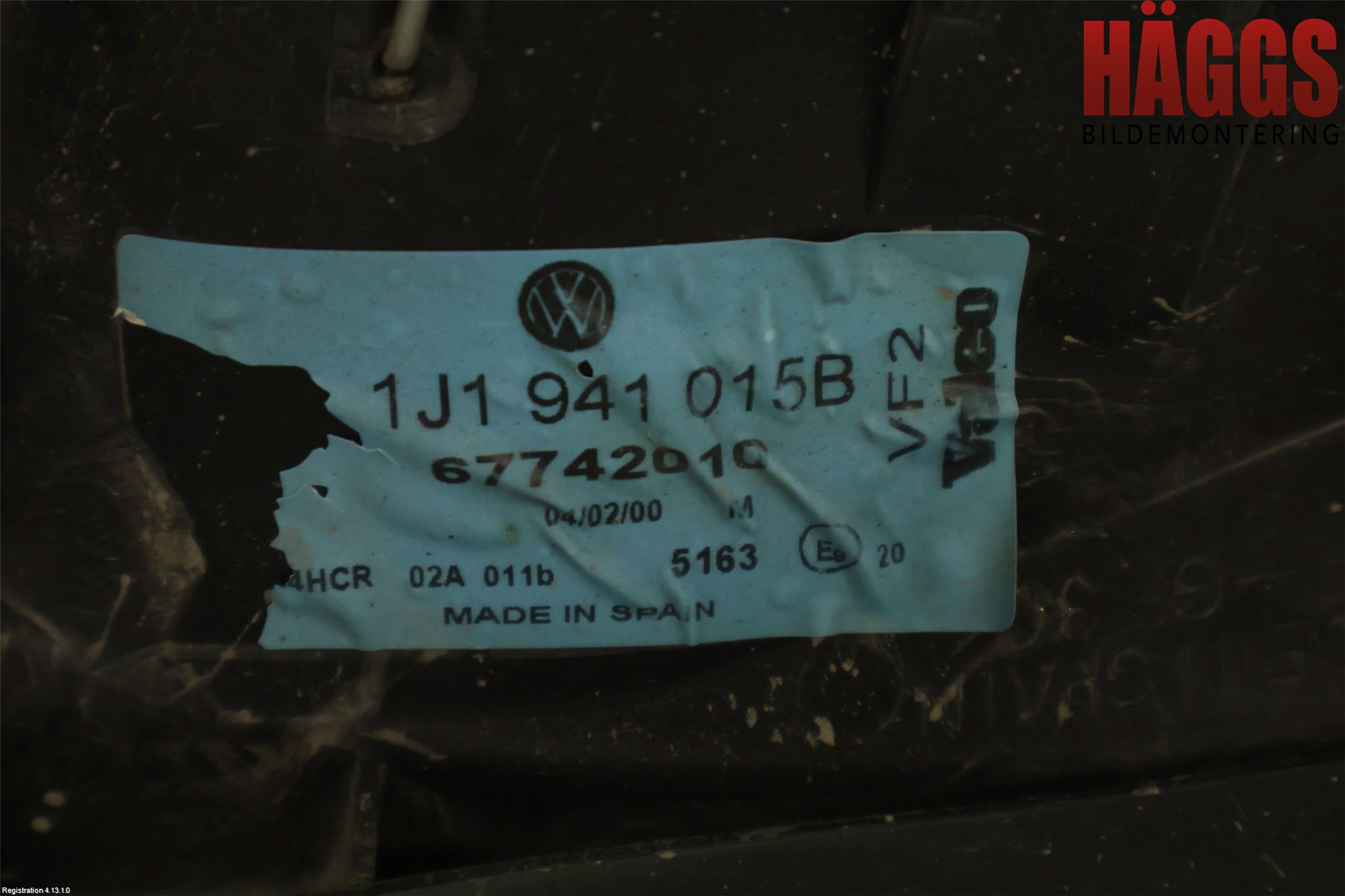 Volkswagen VW GOLF IV 98-06 Strålkastare Vänster