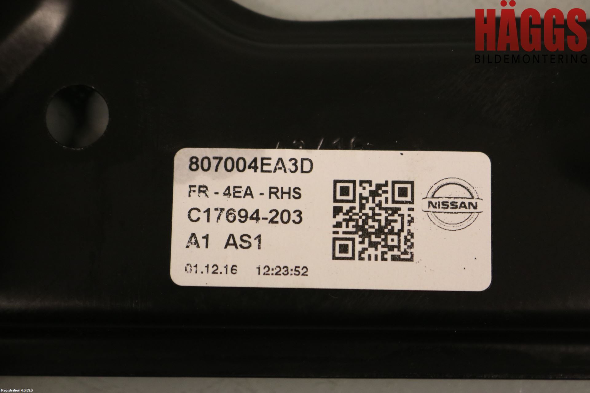 Nissan QASHQAI 14-17 Fönsterhiss El Kompl
