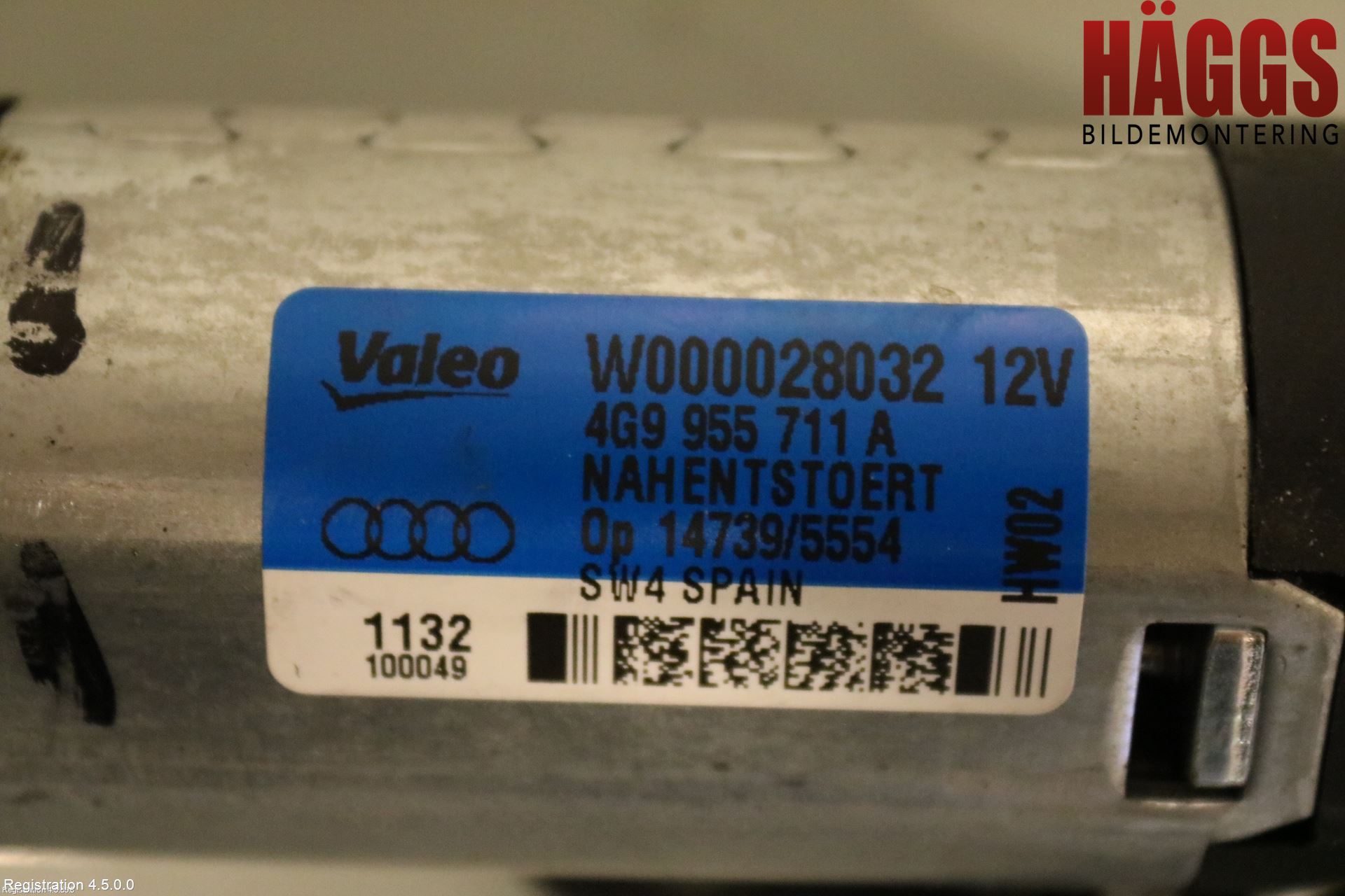 Audi A6/S6 4G 11-18 Torkarmotor Baklucka