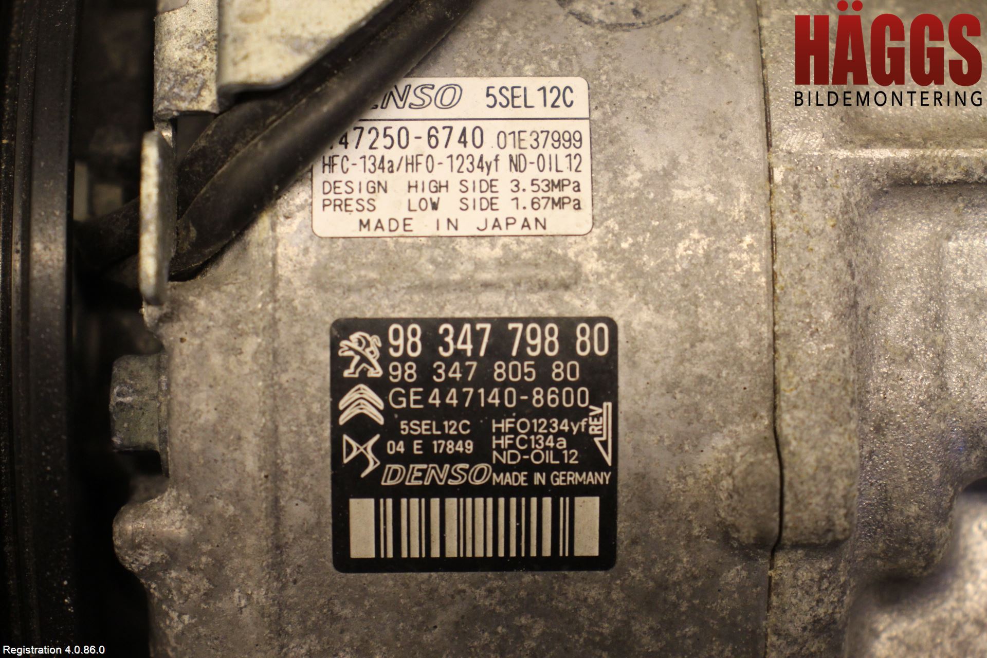 Peugeot 2008/E-2008 20- Ac Kompressor