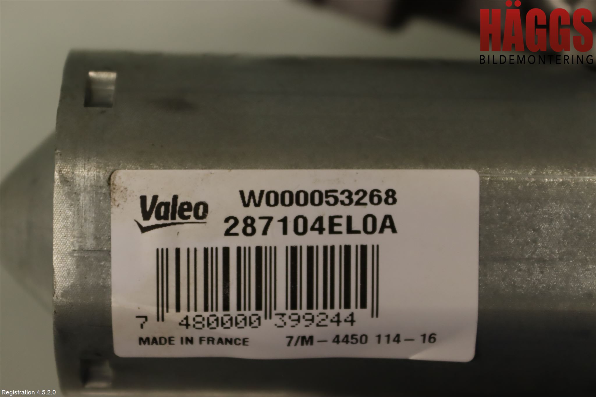 Nissan QASHQAI 14-17 Torkarmotor Baklucka
