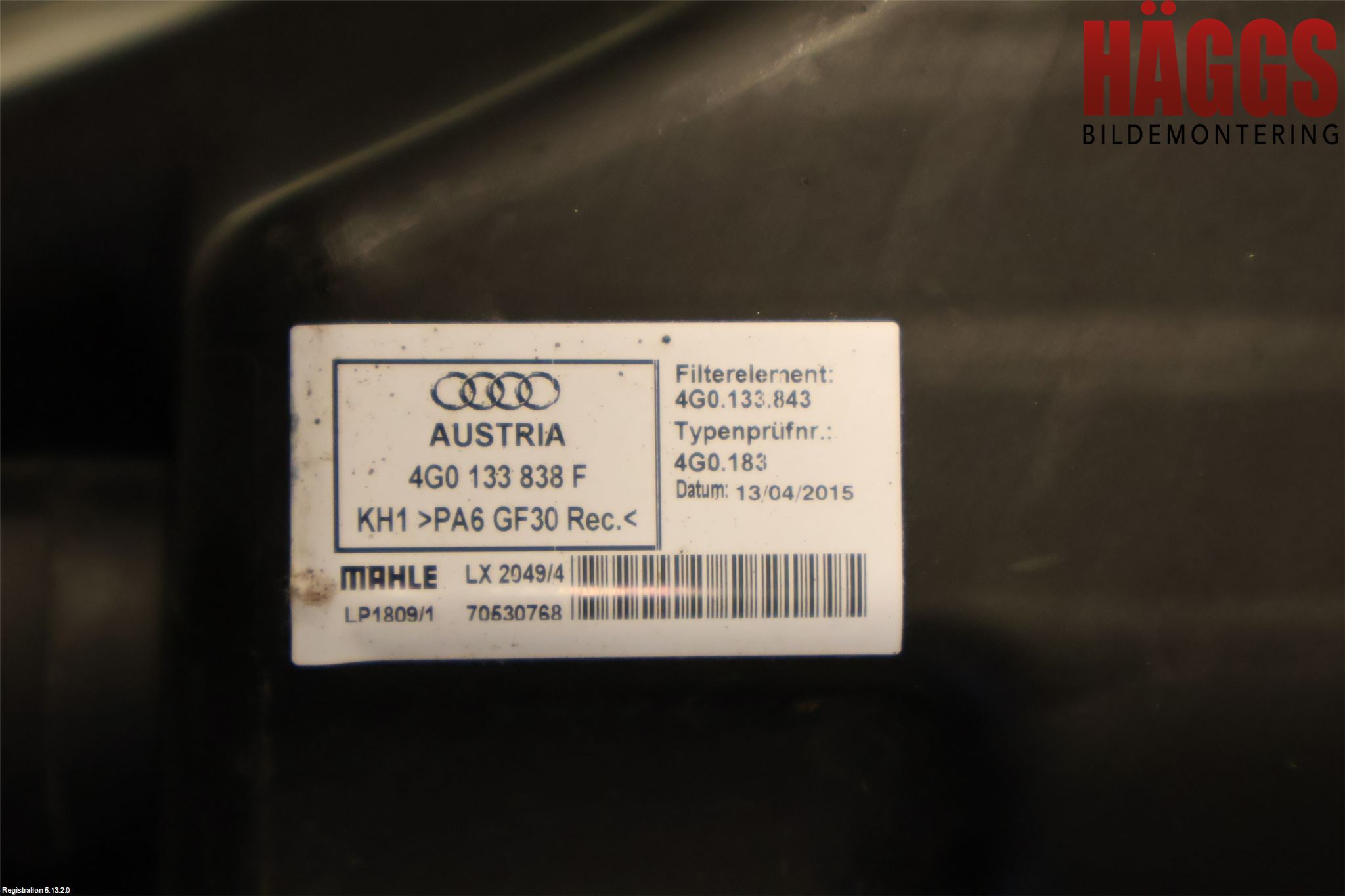 Audi A6 ALLROAD 12-18 Luftrenare