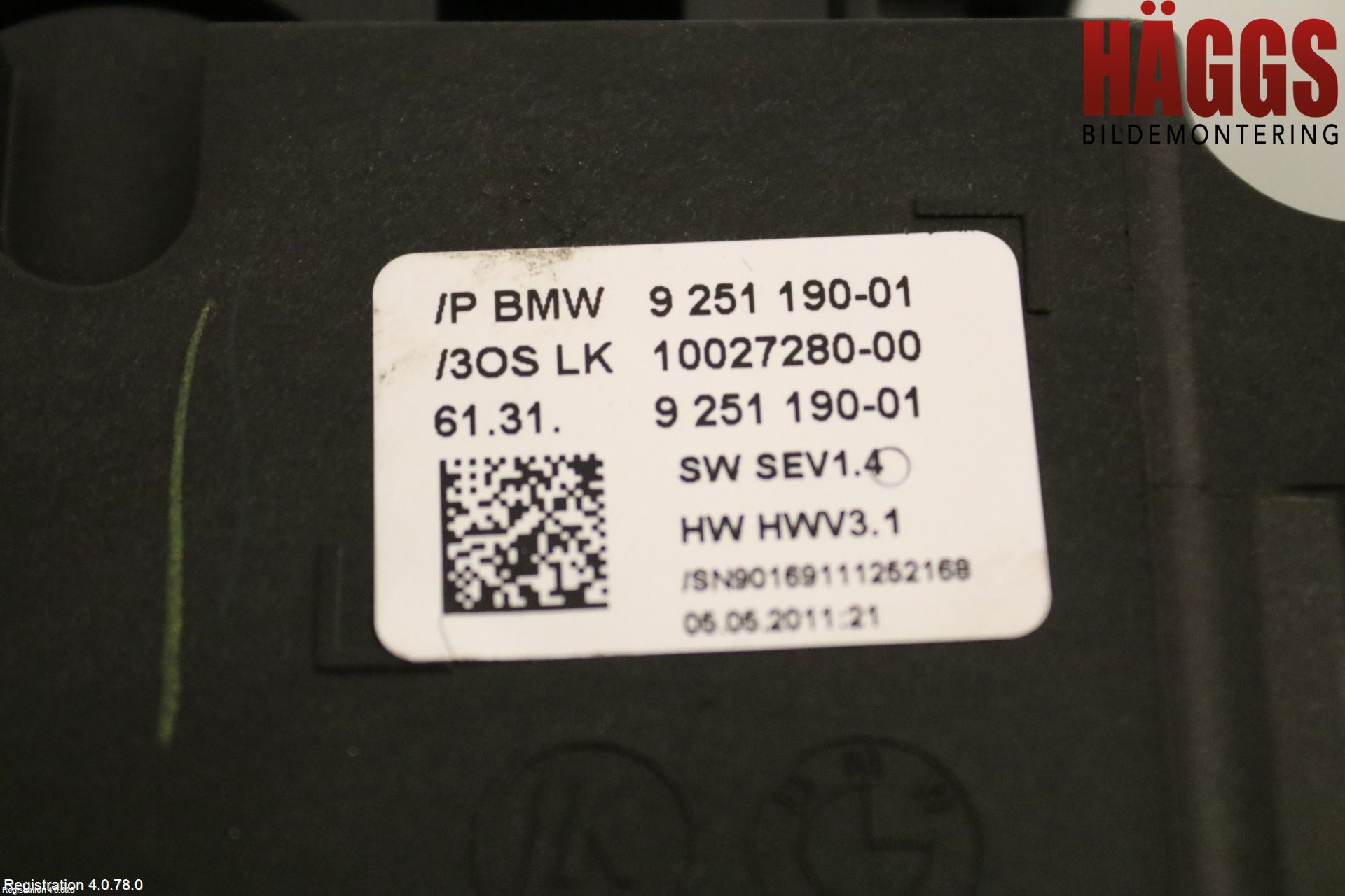 BMW 5 F10/F11/F18 09-17 Växelspak