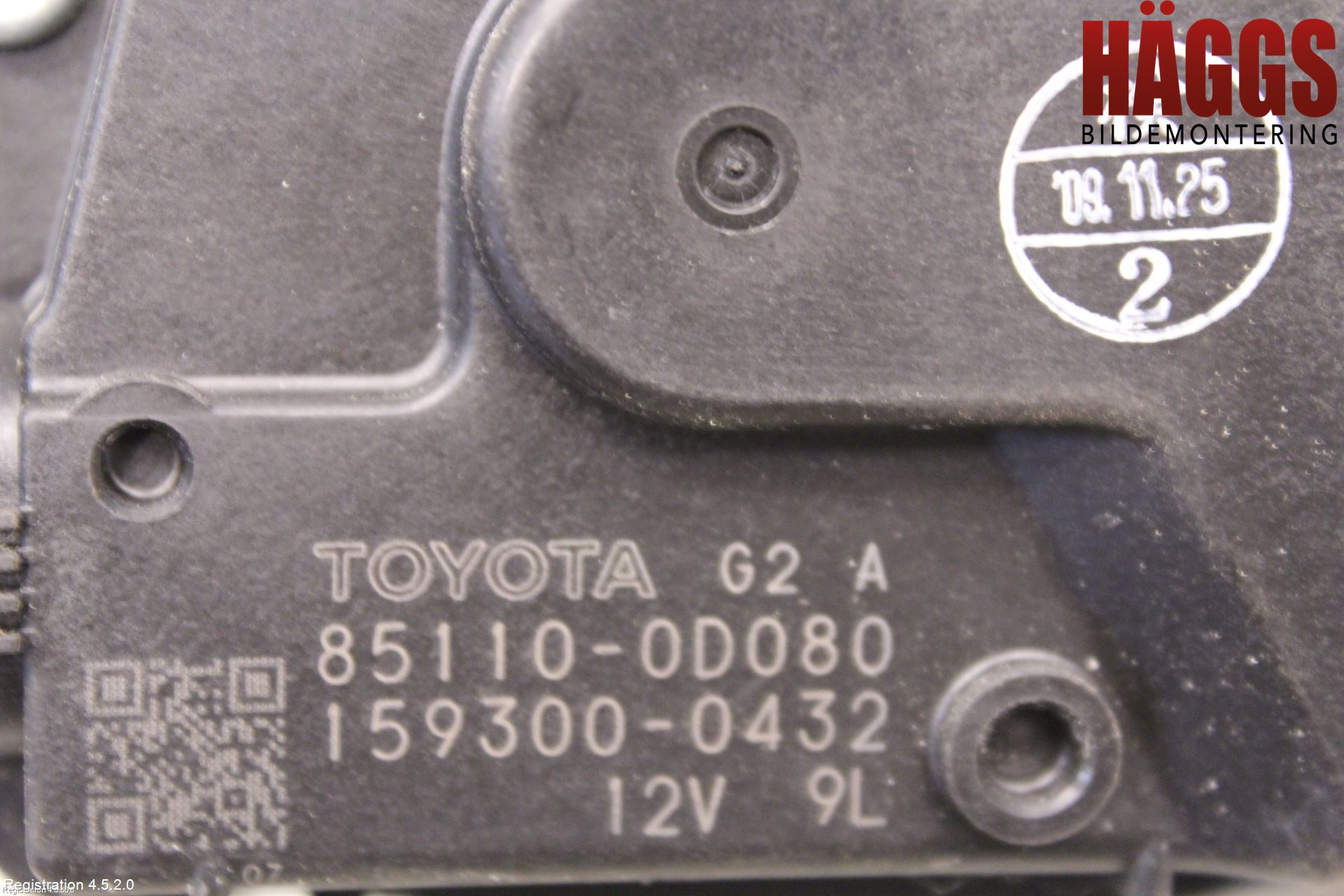 Toyota YARIS XP90 06-11 Torkarmotor Vindruta