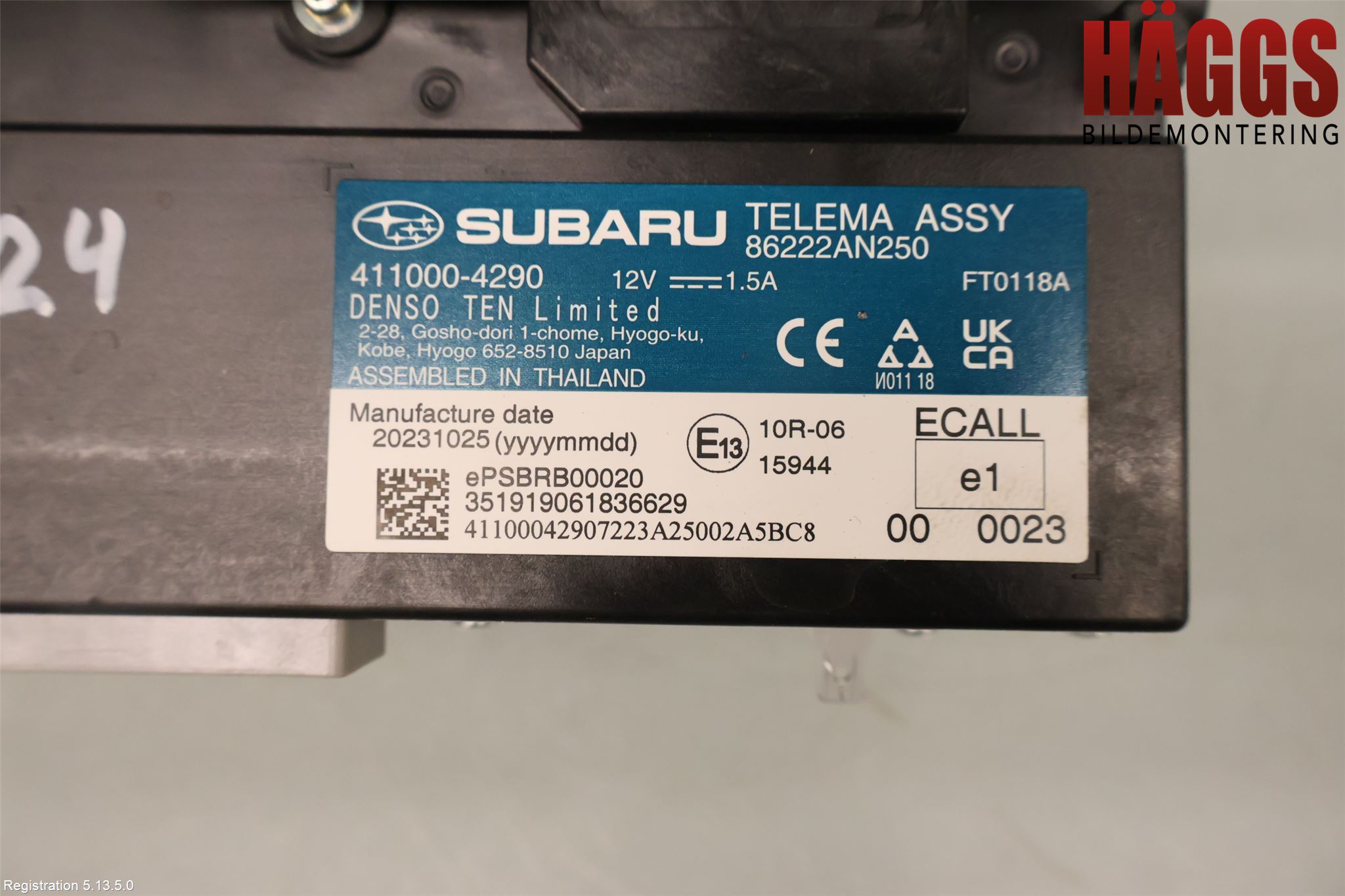 Subaru OUTBACK 21- Cd Radio - Multimediapanel