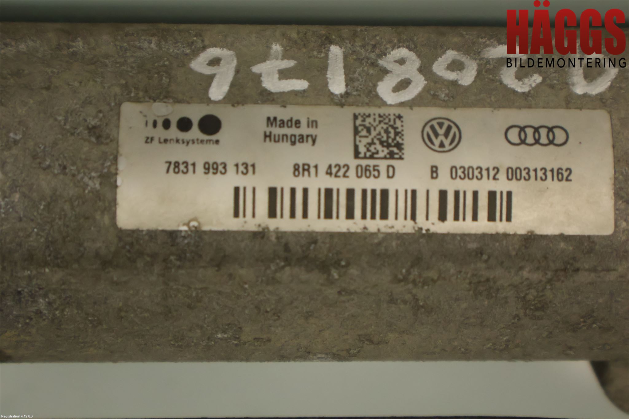 Audi Q5 09-16 Styrväxel Servo -Snäcka