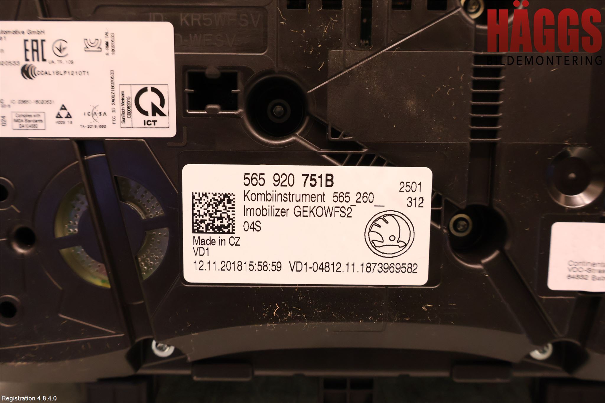 Skoda KODIAQ 17-24 Instrument Komb